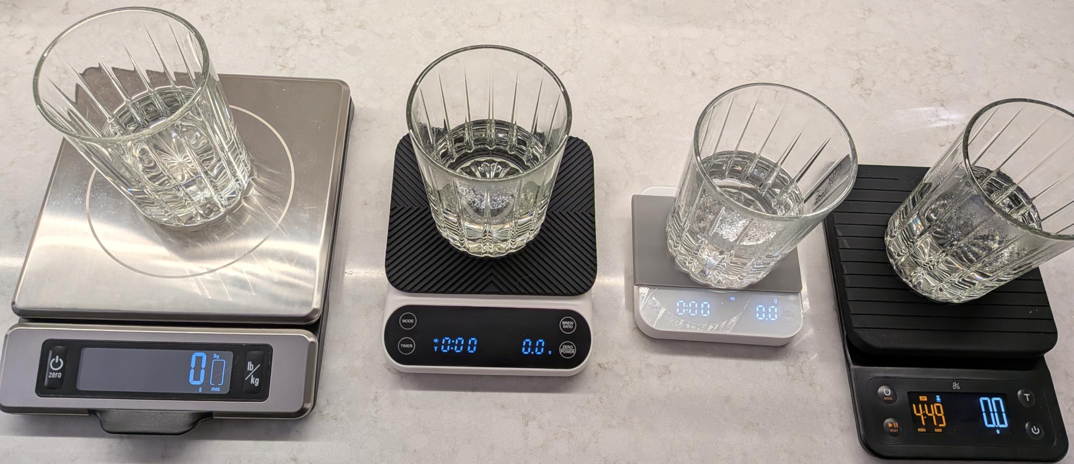 Greater Goods Coffee Scale with Timer, 0.1g Precision for Espresso & Matcha | Digital Pour-Over Scale with Waterproof Silicone Cover, Backlit Display & 6.6lb Capacity for Chemex, V60, Drip (Onyx Black) customer photo 2