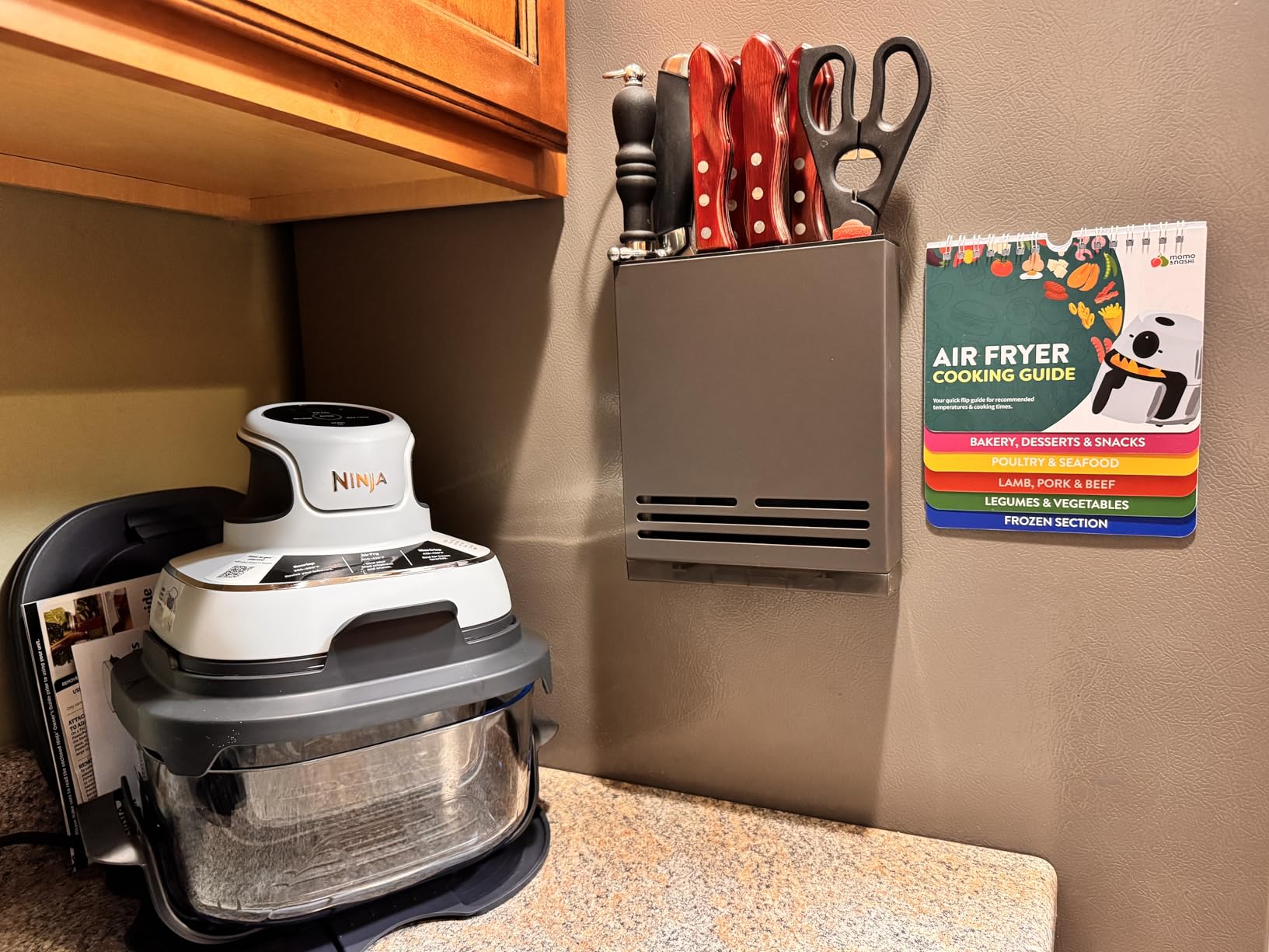 Air Fryer Cheat Sheet Magnets Booklet - Air Fryer Cookbook for Beginners - Air Fryer Liners - Air Fryers Kitchen Gifts Gadgets 2026 - Air Fryer Accessories Cook Books Kitchen+Gadgets Cooking Guide customer photo 2