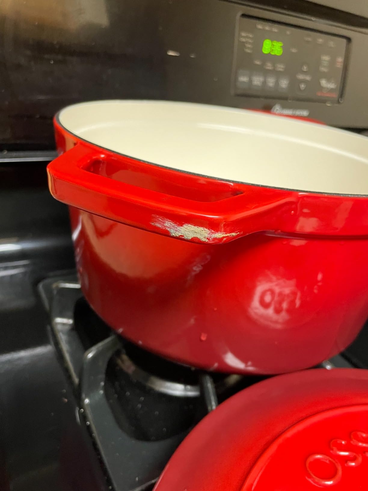 vancasso 2.5 Qt Enameled Cast Iron Dutch Oven with Lid, Blue customer photo 2