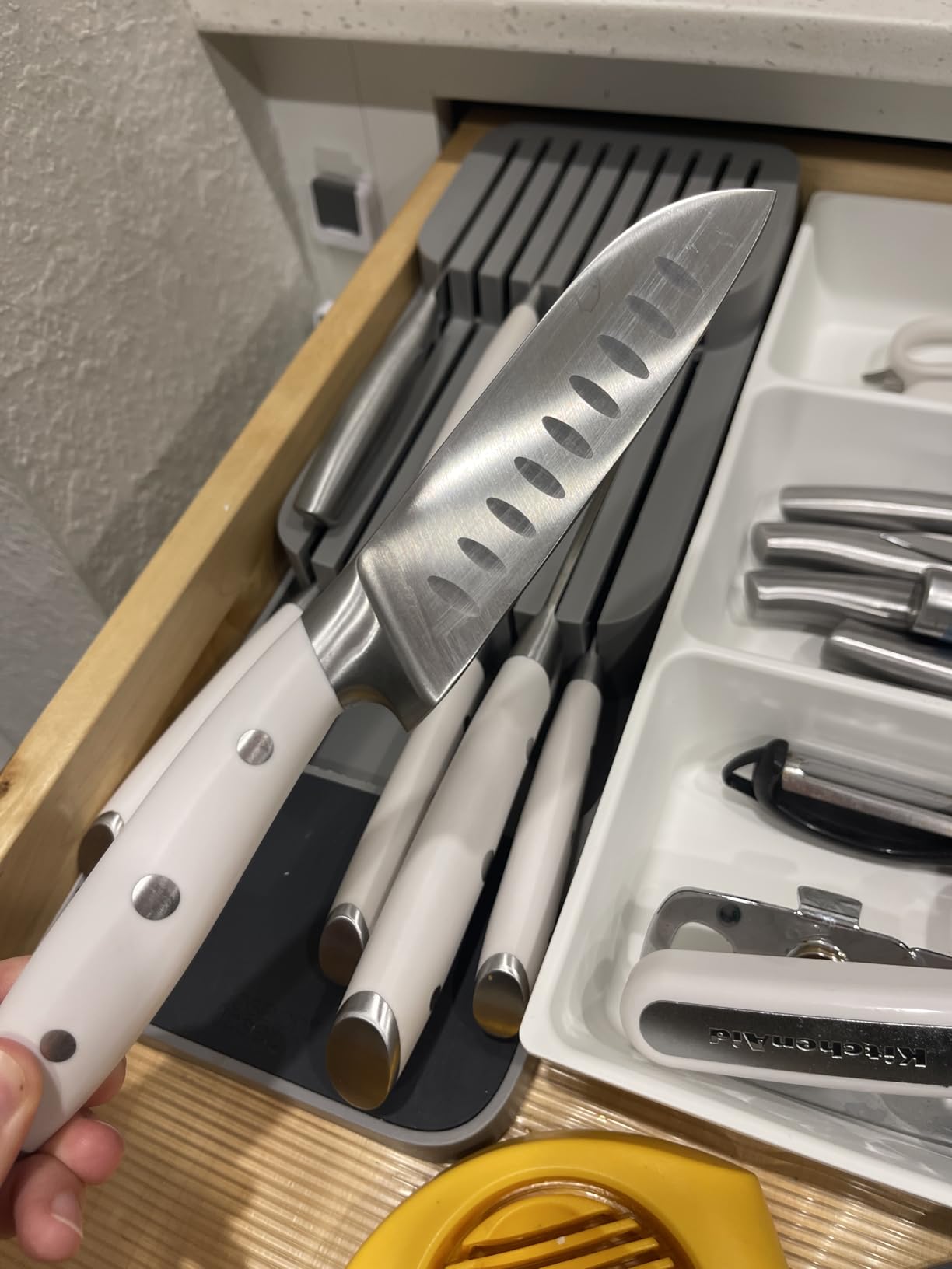 Cangshan Alps Series 1026672 German Steel Forged 12-Piece Knife Block Set, Acacia (Black) customer photo 1