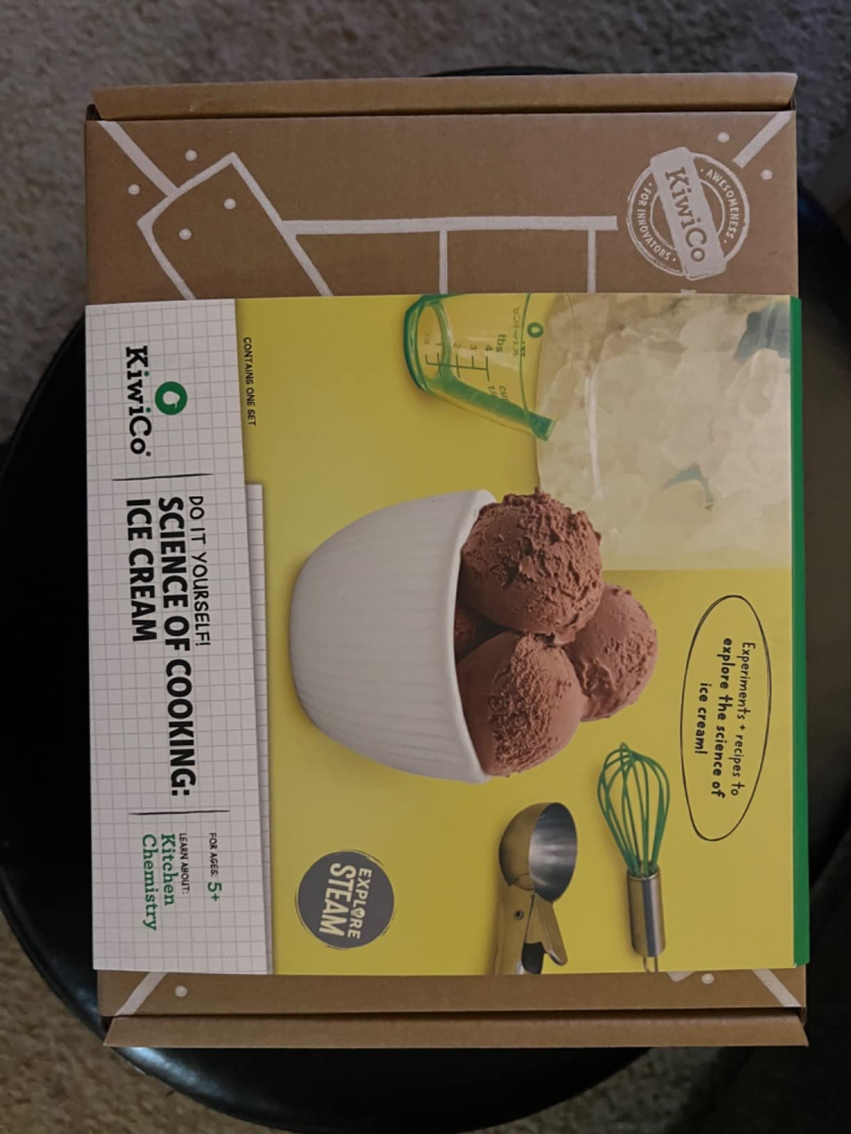KiwiCo Science of Cooking Ice Cream Kit - STEM Chemistry Set for Ages 5+ | Hands-on ice cream making project teaches kids cooking through chemistry with fun learning activities customer photo 2