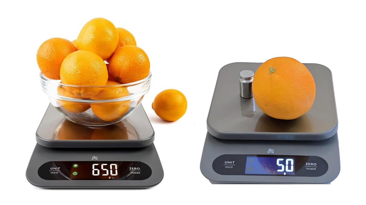Greater Goods Digital Food Scale for Kitchen & Baking, 10kg/22lb High-Capacity Weight Scale with 1g Precision, Stainless Steel Platform, Hi-Def LCD, Ideal for Bread, Sourdough & Bulk Cooking customer photo 2