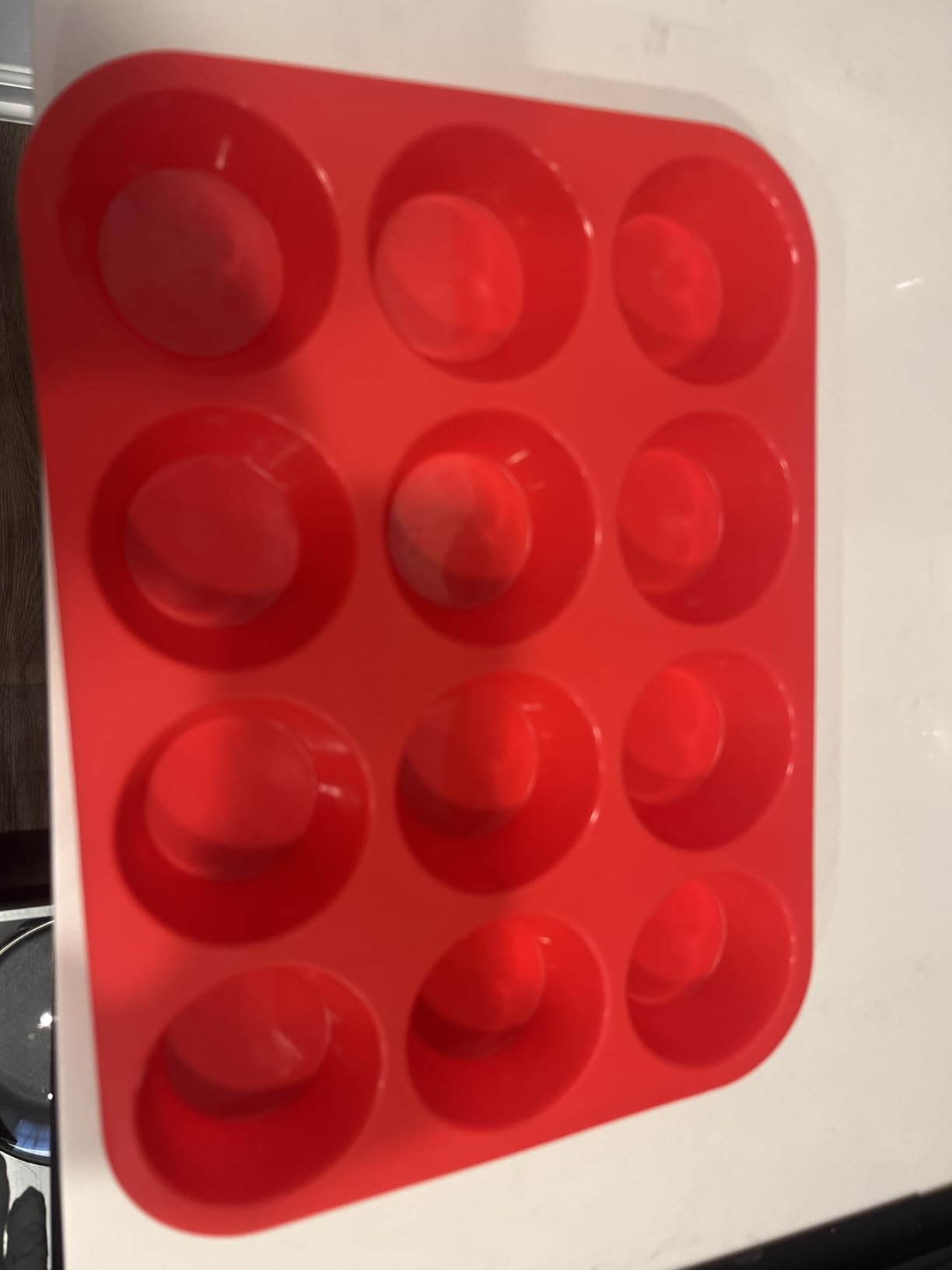 CAKETIME 12 Cups Silicone Muffin Pans for Baking - Regular Size Cupcake Pan Muffin Tin for Baking Nonstick Food Grade Silicone Molds customer photo 2