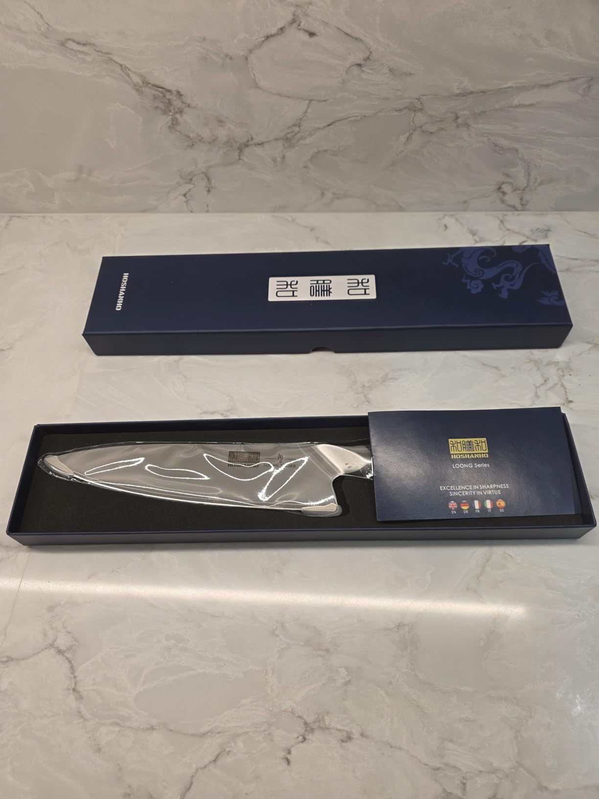 HOSHANHO Kitchen Knife in Japanese High Carbon Steel, Professional High-Class Chef's Knife 8 inch, Non-slip Ultra Sharp Cooking Knives with Ergonomic Handle customer photo 2