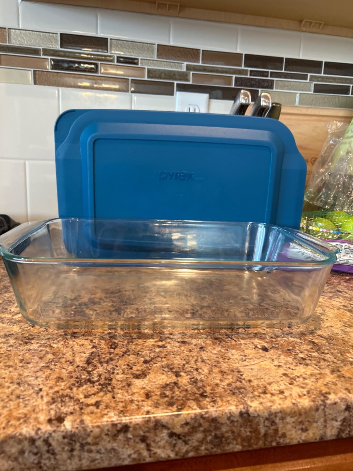 Pyrex Deep (9x13) Glass Baking Dish with Lid, Deep Casserole Dish, Glass Food Container, Oven, Freezer and Microwave Safe, Clear Container customer photo 2