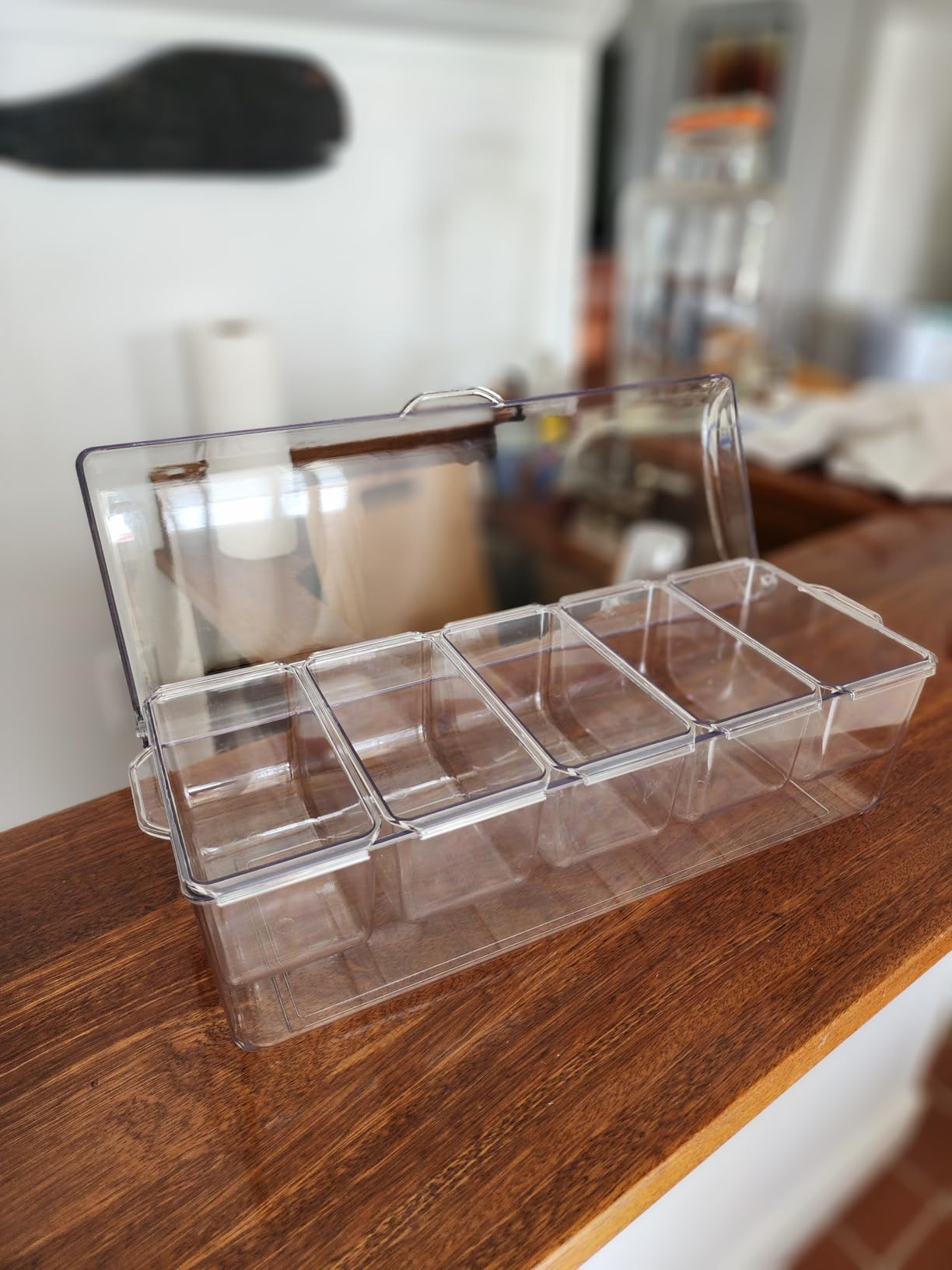 Condiment Tray with Stainless Steel Tableware, Chilled Condiment Server customer photo 2