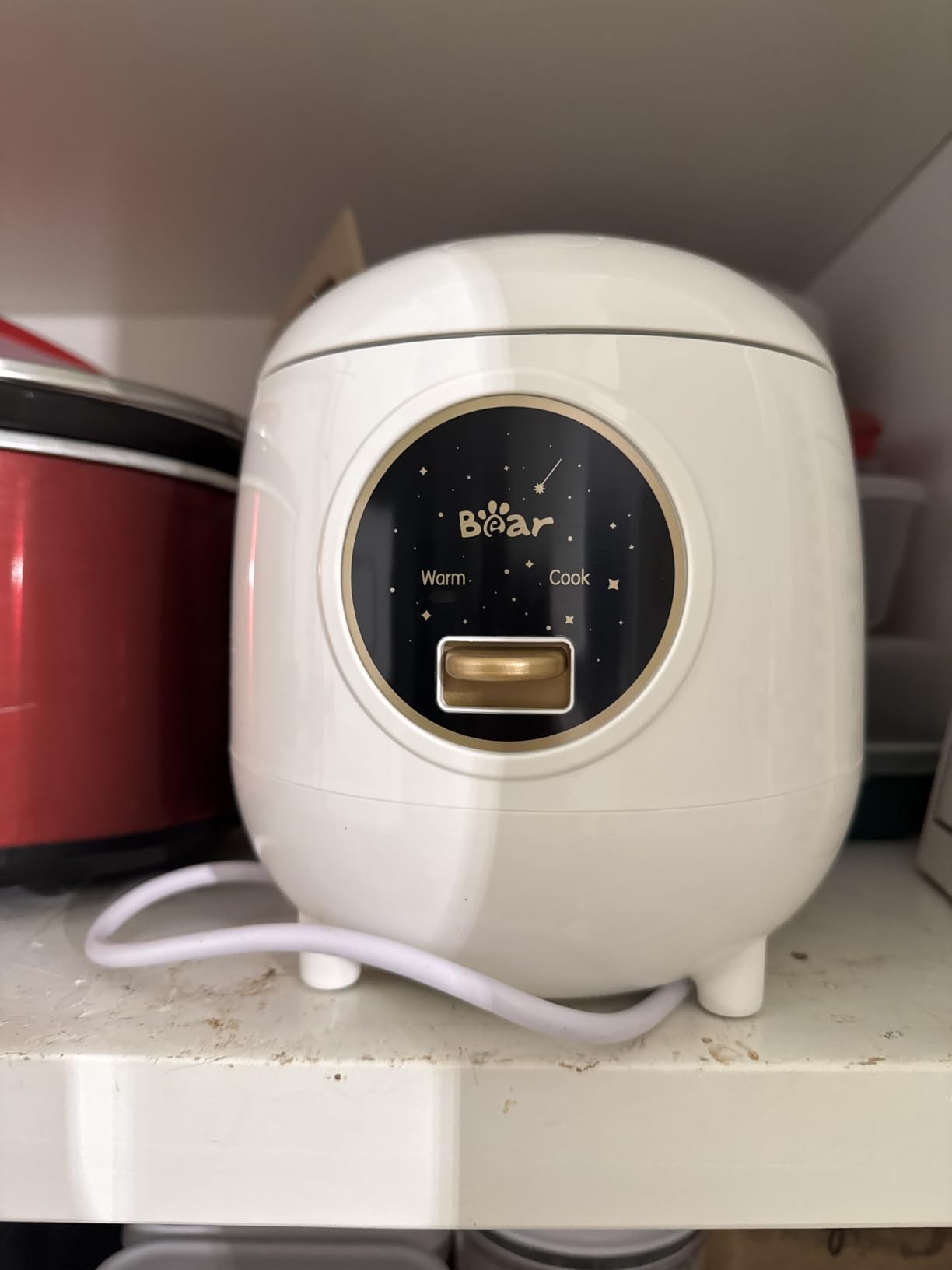 Bear Mini Rice Cooker, 2-Cup Uncooked, Nonstick, Keep Warm, BPA Free, Blue | Portable 1.2L nonstick small rice cooker for travel, dorm, single serve, One-touch operation, Removable pot, Auto keep warm customer photo 2