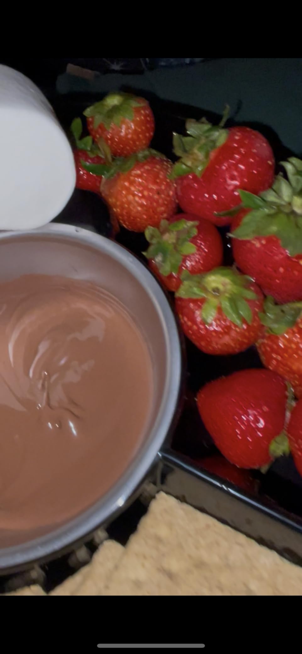 Kusini Electric Fondue Pot Set - Chocolate Fondue Kit - Temperature Control | Detachable Serving Tray, 10oz Melting Pot, 4 Roasting Forks - Gift Set & Date Night Idea. Serve at Movie Night or Game Night. customer photo 1