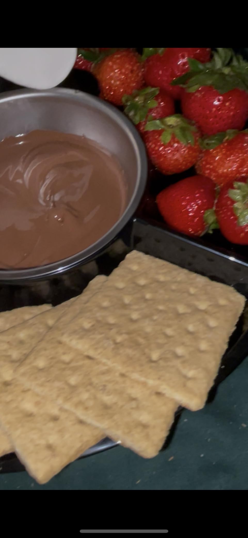 Kusini Electric Fondue Pot Set - Chocolate Fondue Kit - Temperature Control | Detachable Serving Tray, 10oz Melting Pot, 4 Roasting Forks - Gift Set & Date Night Idea. Serve at Movie Night or Game Night. customer photo 2