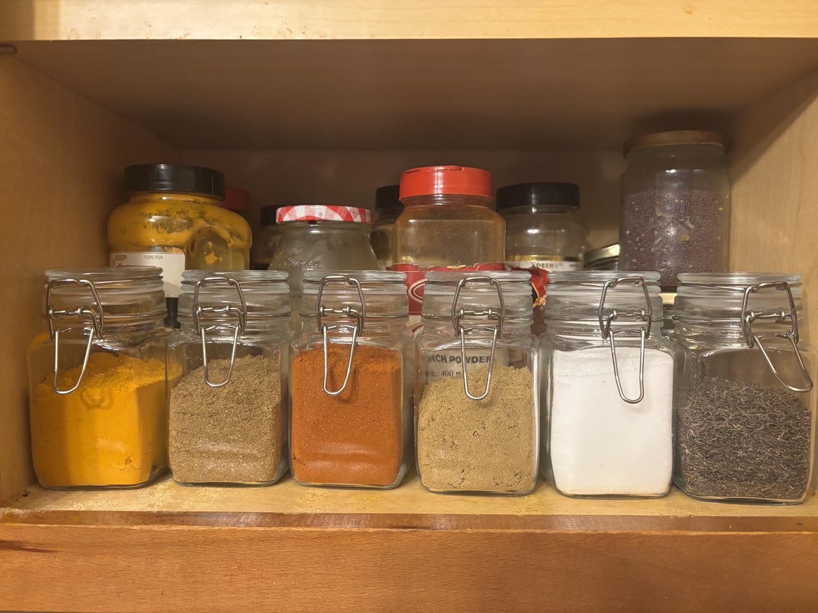 ComSaf Square Glass Jars with Airtight Lids 51 oz 3 Pack Wide Mouth customer photo 1