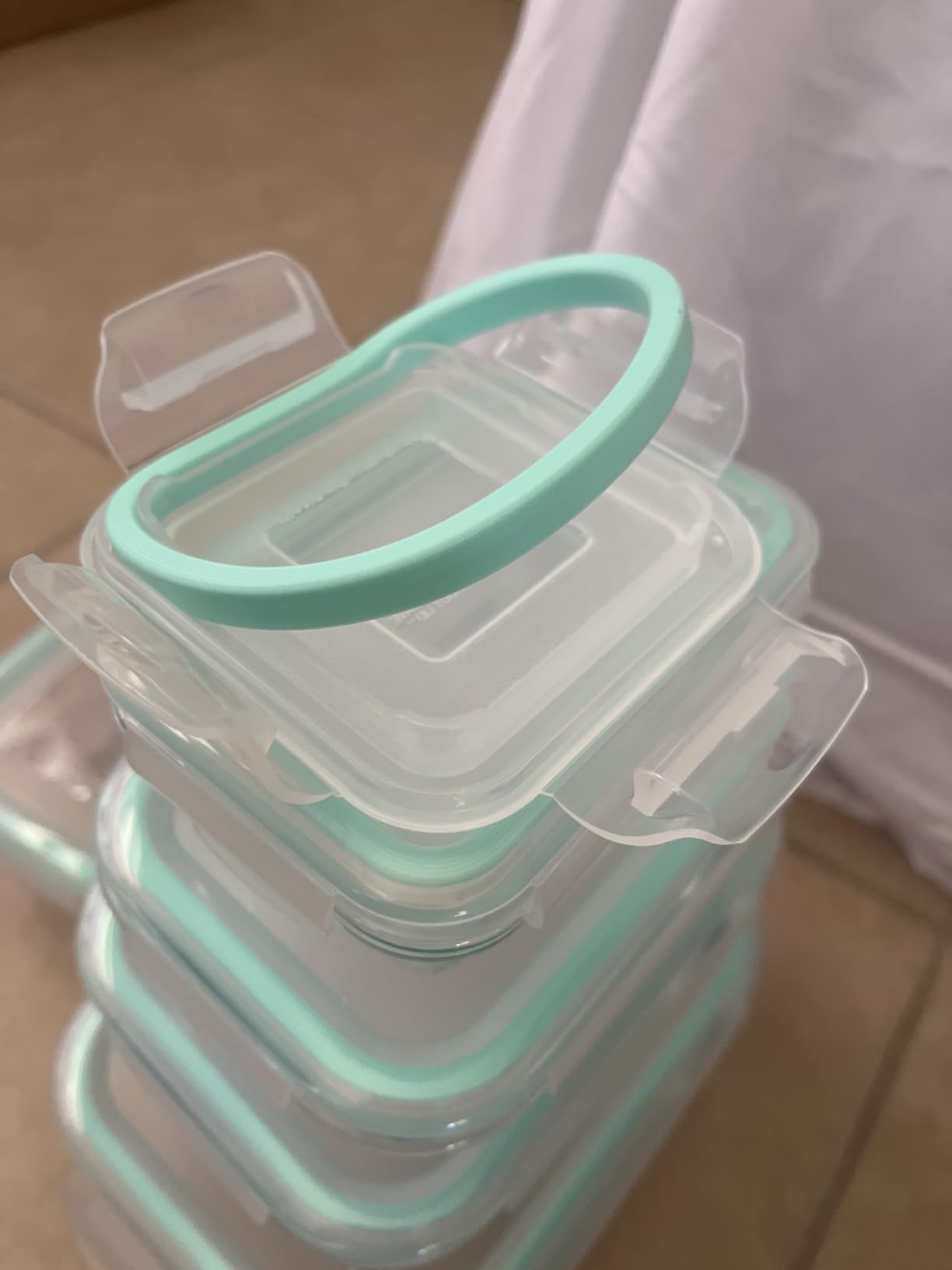 Vtopmart 8 Pack Glass Food Storage Containers with Airtight Lids, Glass Meal Prep Containers, Lunch Office Meal for Microwave, Oven, Freezer and Dishwasher, BPA Free customer photo 1