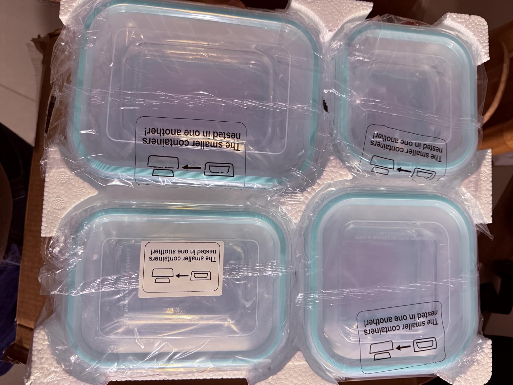 Vtopmart 8 Pack Glass Food Storage Containers with Airtight Lids, Glass Meal Prep Containers, Lunch Office Meal for Microwave, Oven, Freezer and Dishwasher, BPA Free customer photo 2
