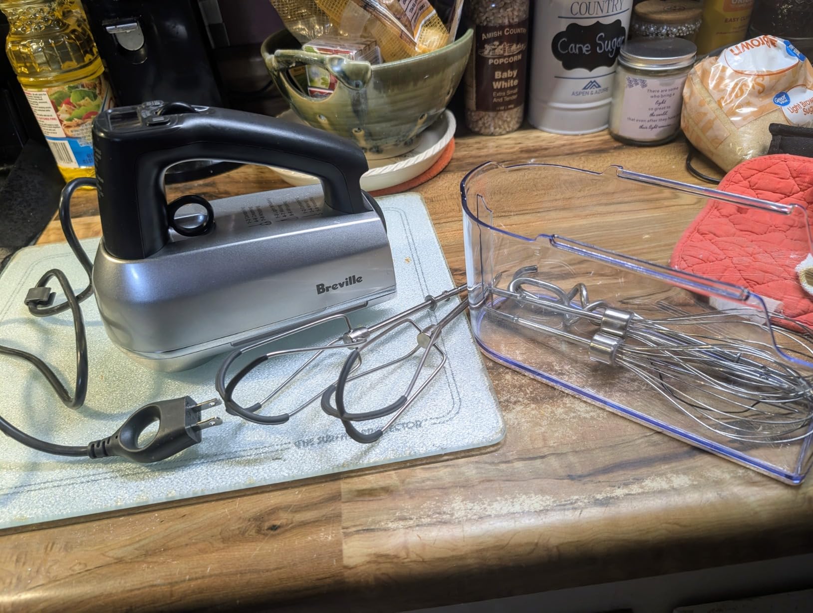 Breville BHM800DBL Handy Mixer for Baking, Damson Blue | Mix confidently with 9 speed settings plus boost for precise control from gentle folding to high-speed whipping customer photo 2