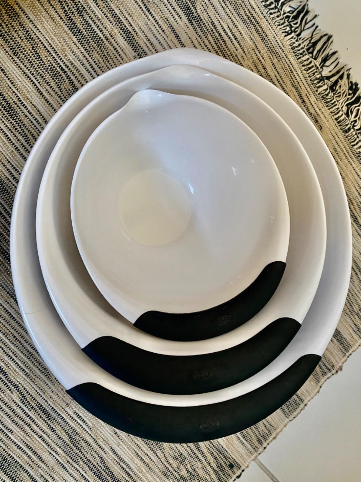 OXO Good Grips 3-Piece Plastic Mixing Bowl Set - Cadet Blue, Tower Gray, Jade, Small, Medium, Large customer photo 1