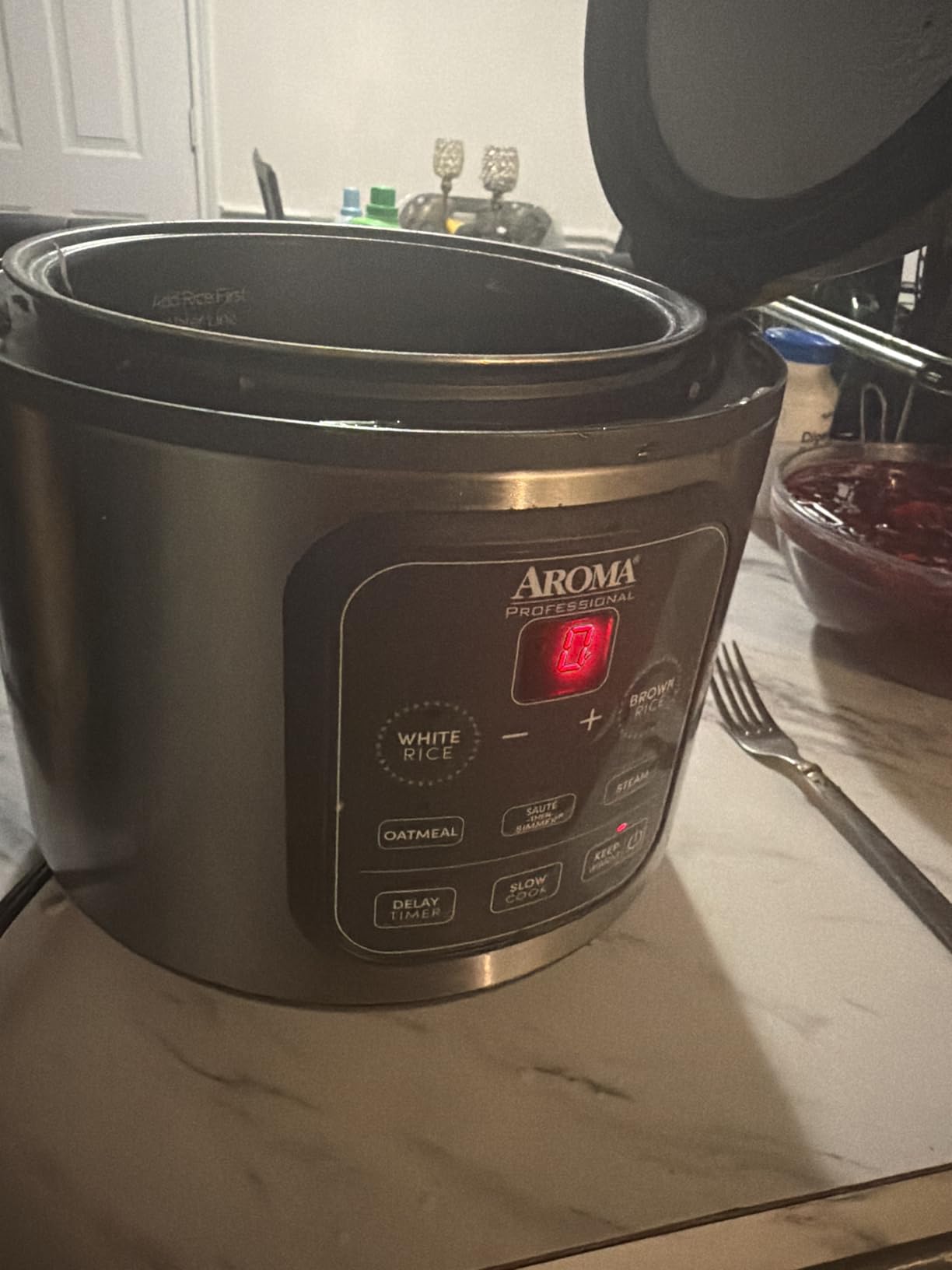 AROMA Professional Digital Rice Cooker, Multicooker, 4-Cup (Uncooked) / 8-Cup (Cooked), Steamer, Slow Cooker, Grain Cooker, 2Qt, Stainless Steel Exterior, ARC-994SG customer photo 2