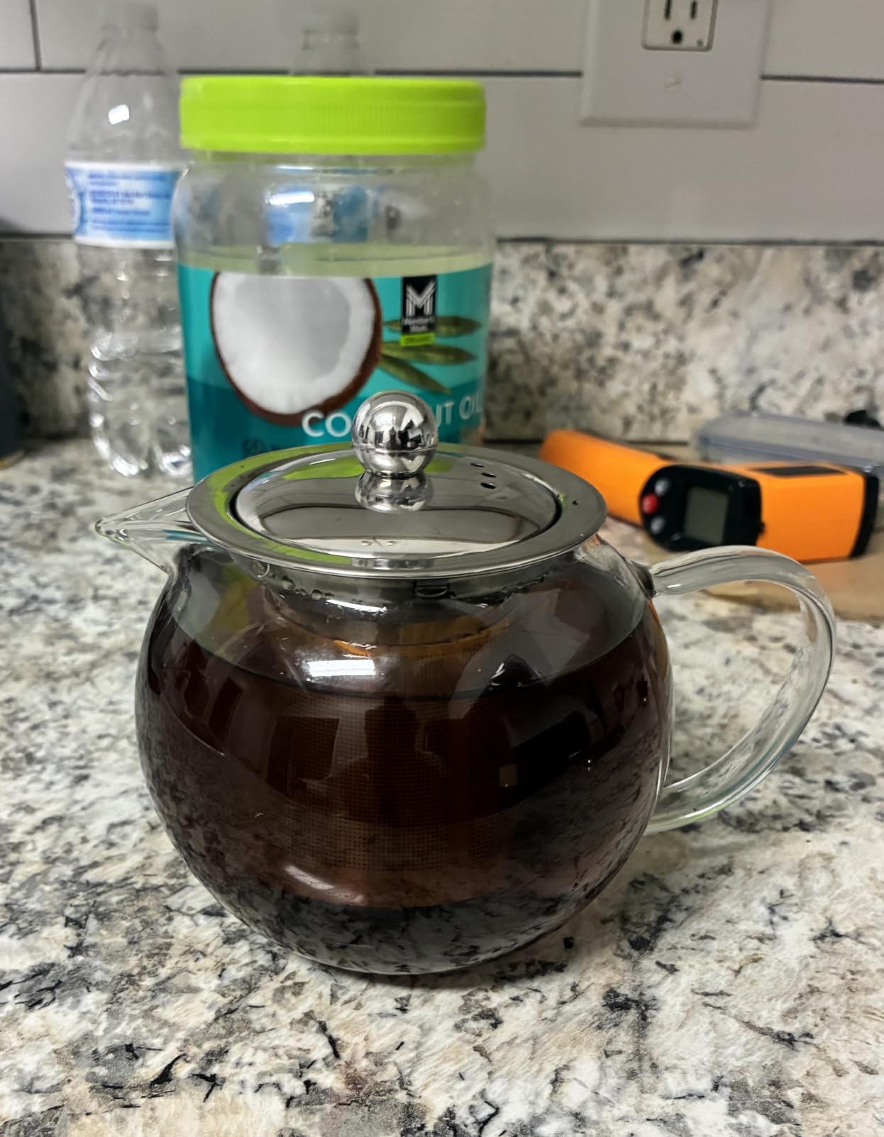 PARACITY Glass Teapot Stovetop 18.6 OZ, Borosilicate Clear Tea Kettle with Removable 18/8 Stainless Steel Infuser, Teapot Blooming and Loose Leaf Tea Maker Tea Brewer for Camping, Travel (550ML) customer photo 2