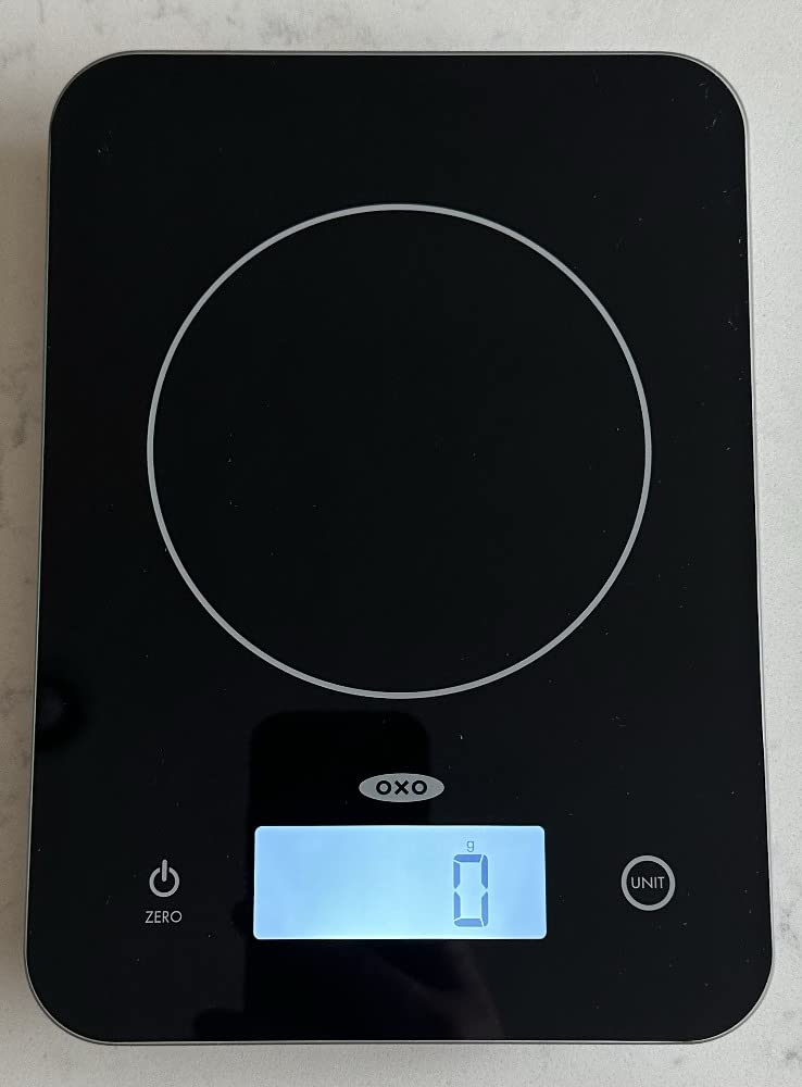 OXO Good Grips 11lb/5kg Everyday Glass Food Scale, Gram Scale for Meal Prep customer photo 2