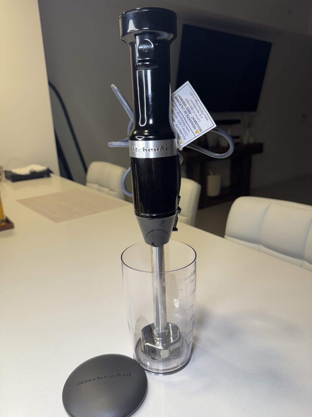 KitchenAid Variable Speed Corded Hand Blender KHBV53, Contour Silver | Removable 8