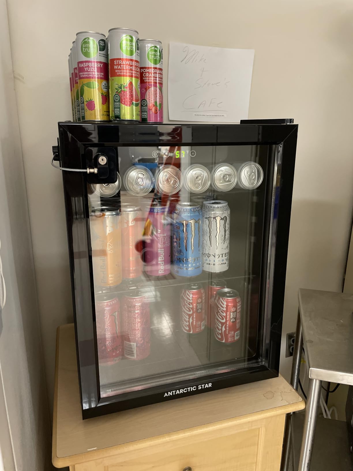Antarctic Star Beverage Refrigerator Cooler 68 Can, Mini Fridge with Glass Door for Beer Drinks Wine,Freestanding Small Fridge with Electronic Temperature Control for Home and Bar,1.7 cu.ft customer photo 2