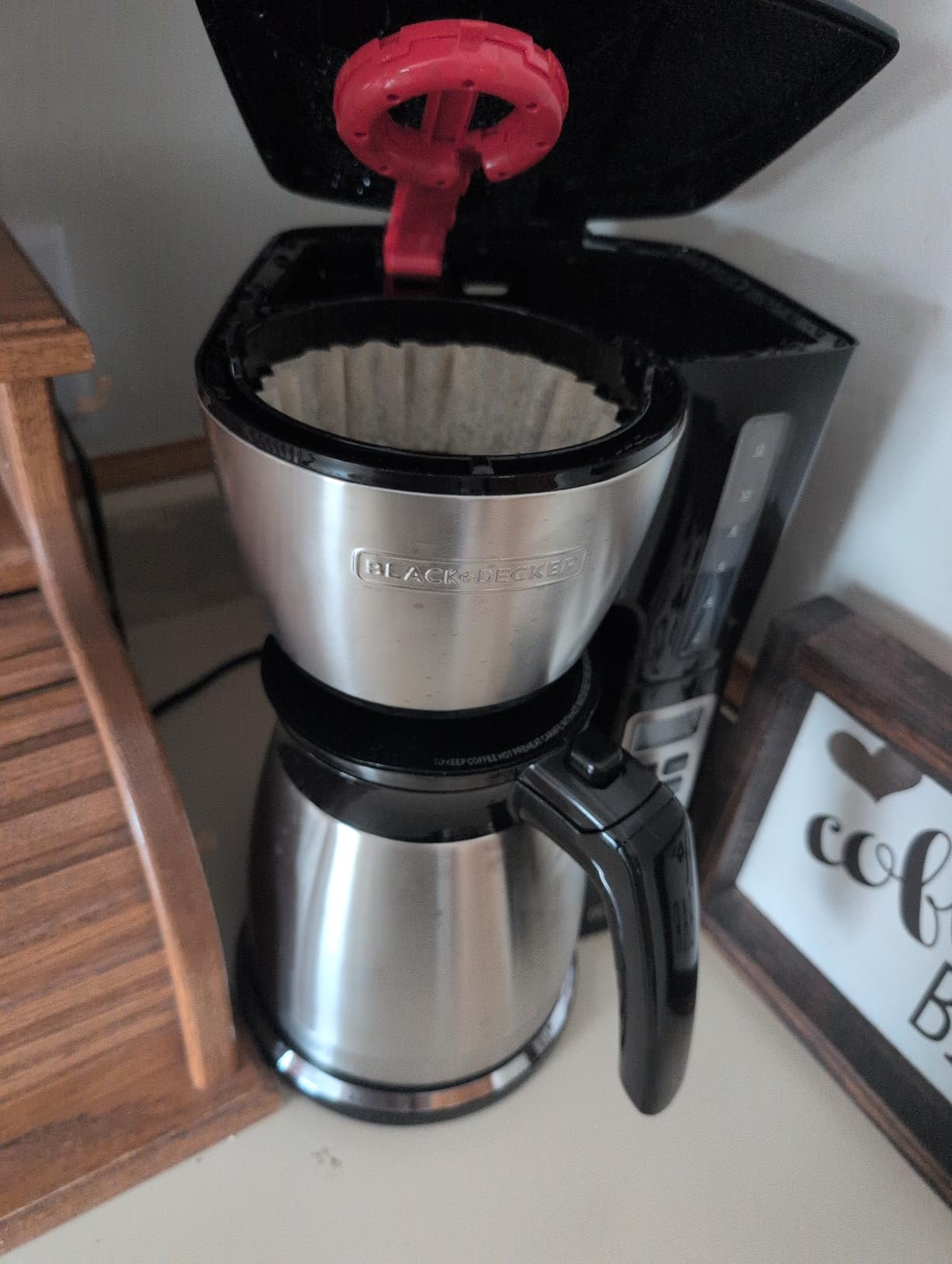 BLACK+DECKER 12 Cup Thermal Programmable Coffee Maker with VORTEX Technology, CM2046S customer photo 2