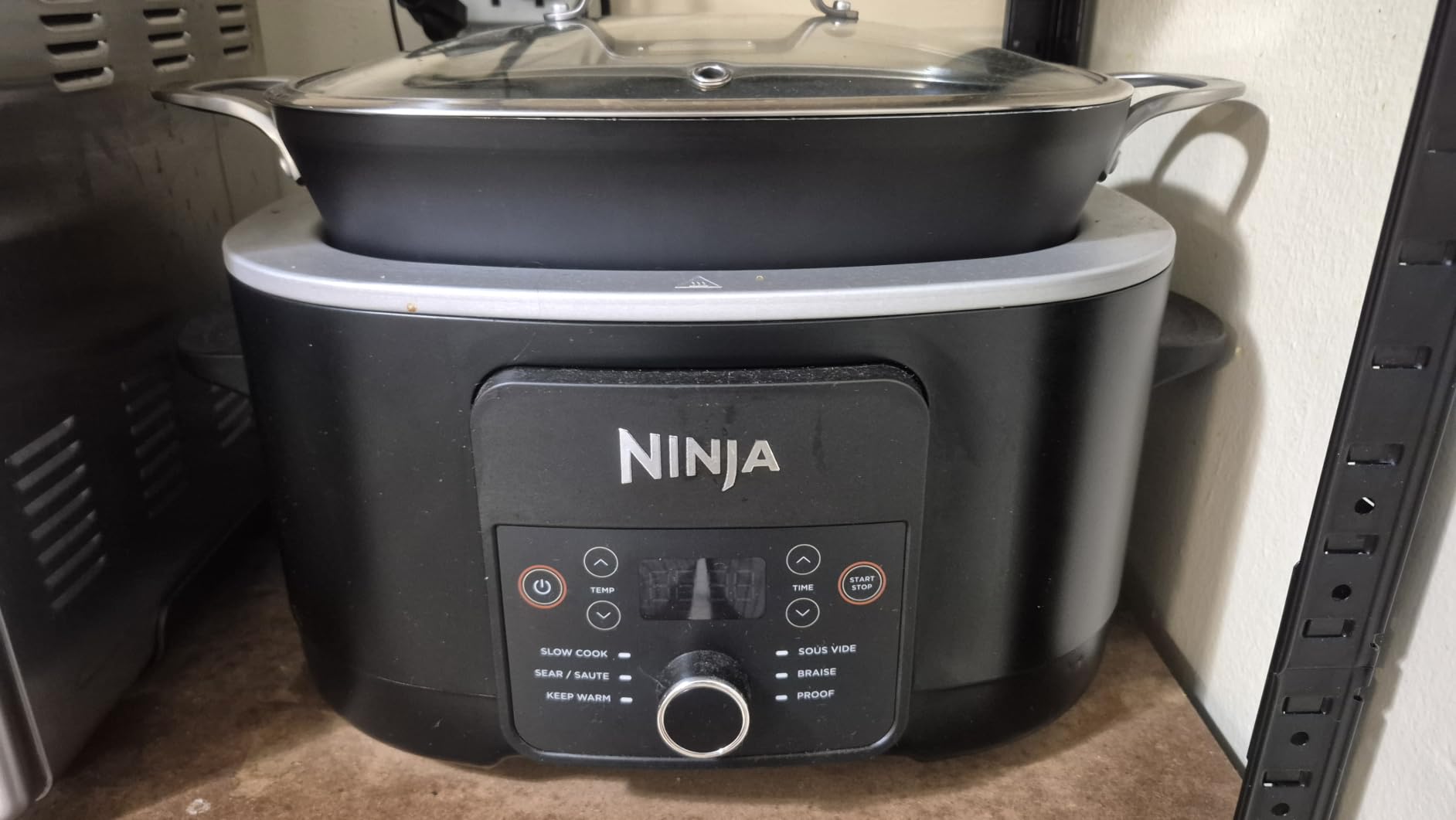 Ninja 12-in-1 PossibleCooker PLUS | 8.5-qt - Sous Vide & Proof Multi-Cooker | Slow Cooker, Dutch Oven & More | Glass Lid & Integrated Spoon | Nonstick | Oven Safe Pot to 500F | Black | MC1010 customer photo 2