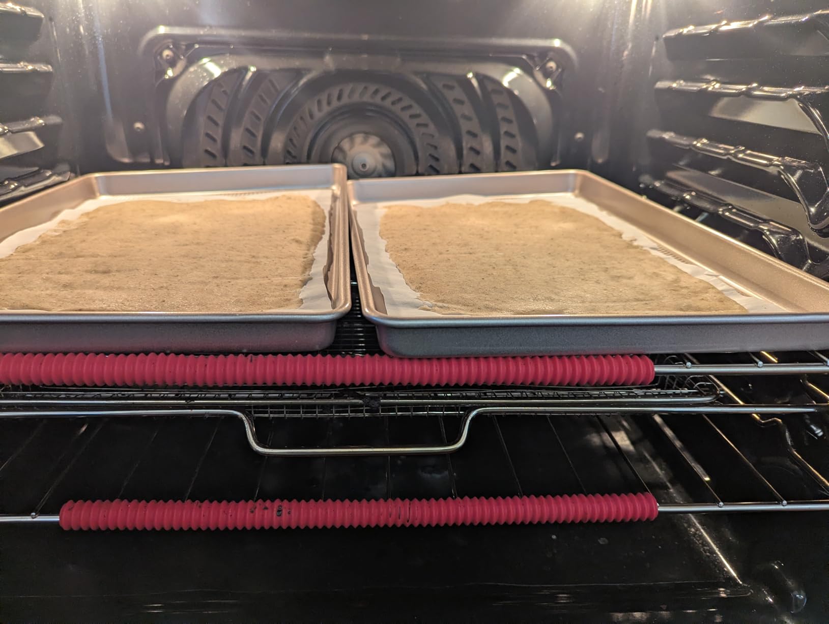 2 Pack Half Sheet Cookie Sheets for Baking, Nonstick Baking Pans | 57% Thicker Carbon Steel, 17.5