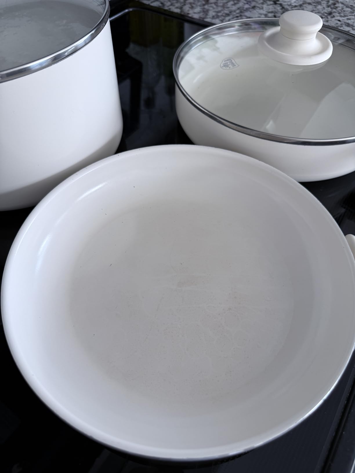 GreenLife 16 Piece Ceramic Nonstick Pots & Pans Cookware Set, Cream customer photo 1