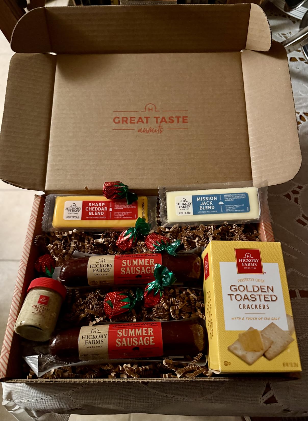 Hickory Farms Farmhouse Meat & Cheese Food Gift Basket (Small) - Box Set | Charcuterie Board Food | Summer Sausage | Father's Day | Mother's Day | Easter | Christmas | Holiday | Housewarming | Gourmet | Sympathy | Care Package customer photo 1