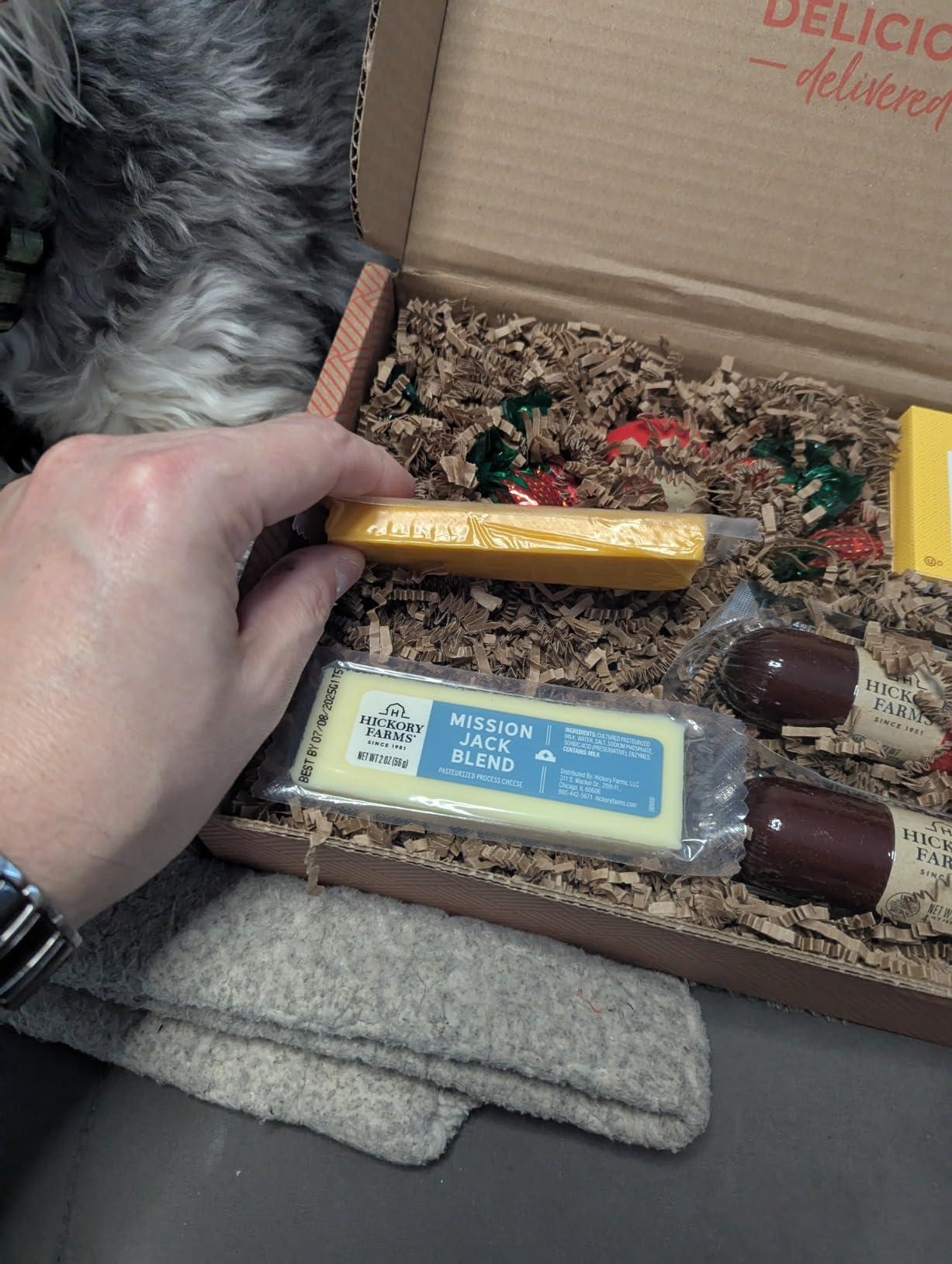 Hickory Farms Farmhouse Meat & Cheese Food Gift Basket (Small) - Box Set | Charcuterie Board Food | Summer Sausage | Father's Day | Mother's Day | Easter | Christmas | Holiday | Housewarming | Gourmet | Sympathy | Care Package customer photo 2