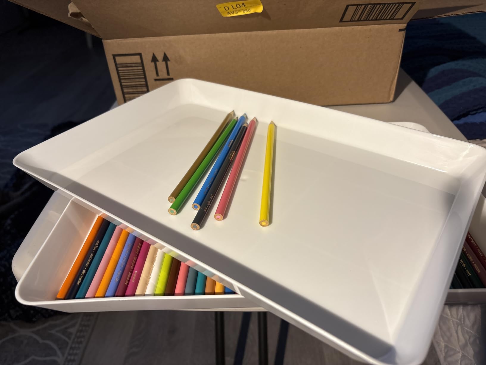 WOWBOX 4-Pack Reusable Plastic Serving Trays for Snacks, Fruit and Parties customer photo 1