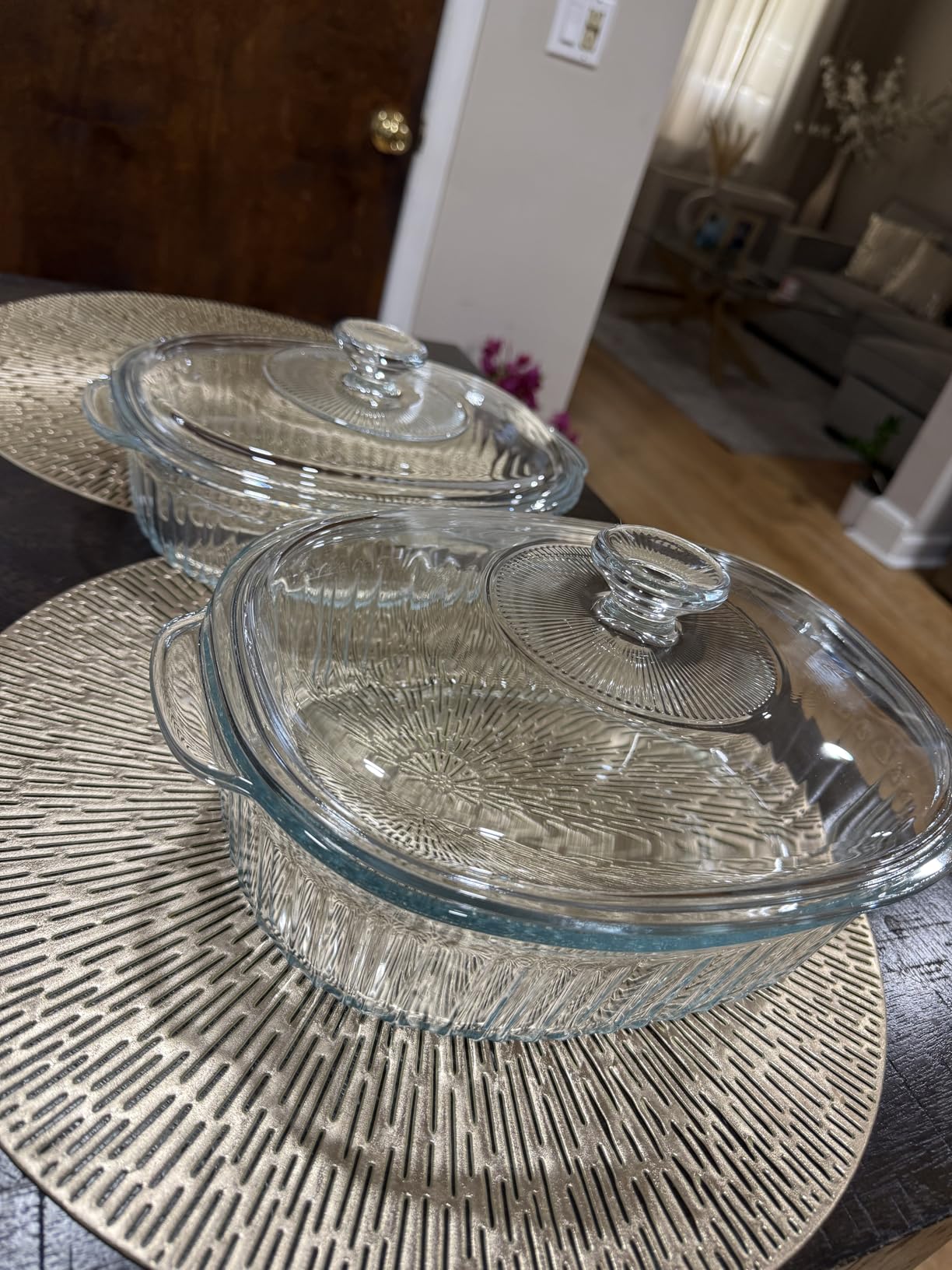 M MCIRCO 4-Piece Glass Casserole Baking Dish, Set of 2 Casseroles With Glass Lids, 1.9 Qt and 3 Qt customer photo 1
