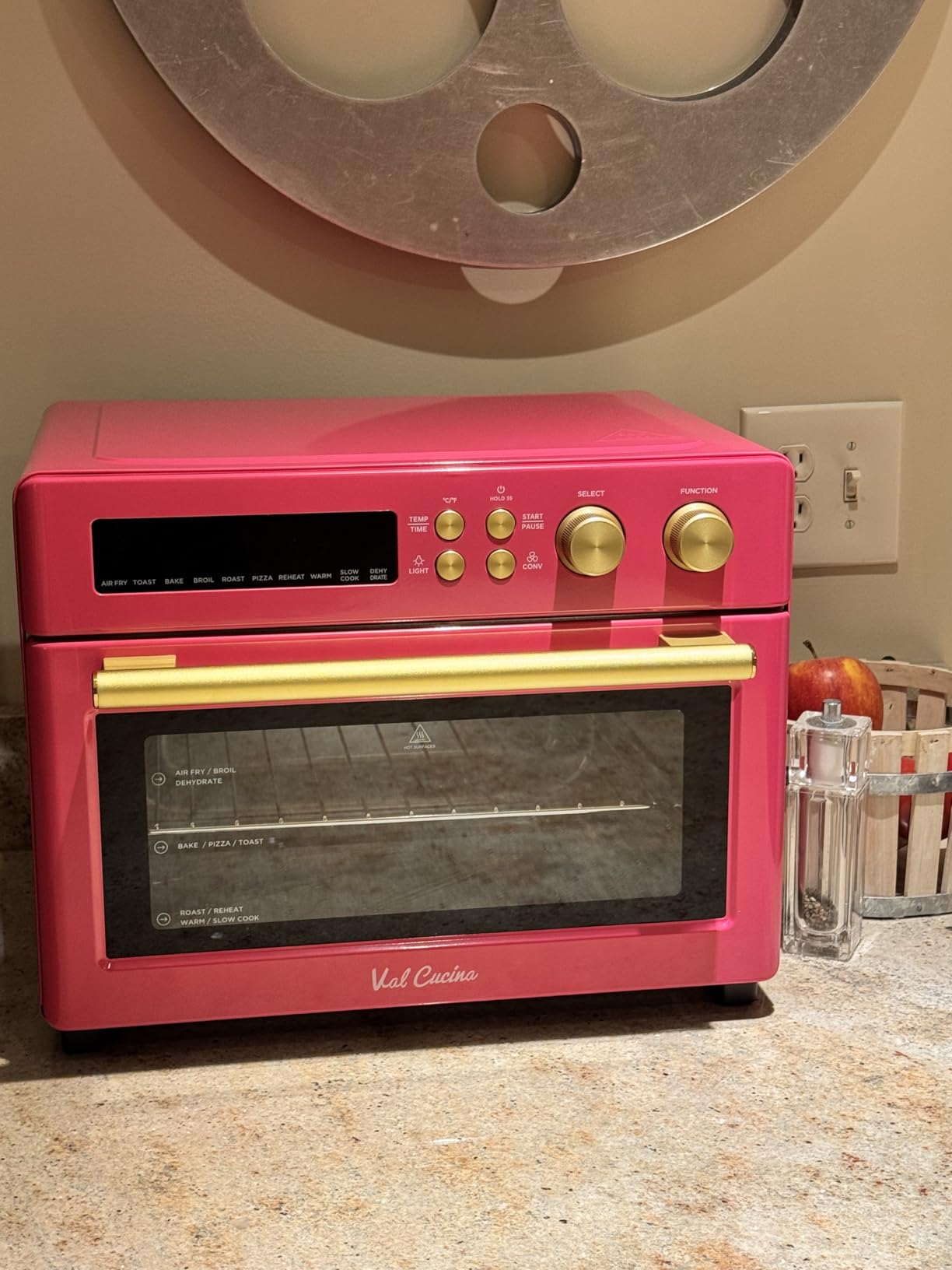 VAL CUCINA Infrared Heating 26.3 QT Air Fryer Toaster Oven, Large Countertop Convection Oven 10-in-1 Combo customer photo 1