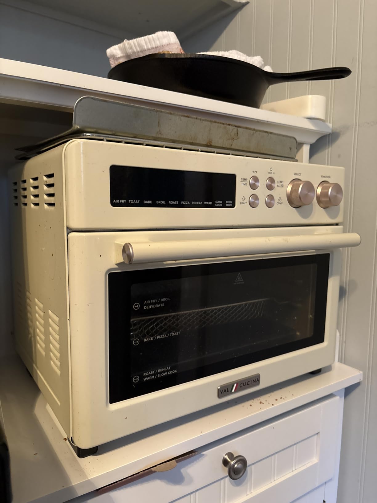 VAL CUCINA Infrared Heating 26.3 QT Air Fryer Toaster Oven, Large Countertop Convection Oven 10-in-1 Combo customer photo 2