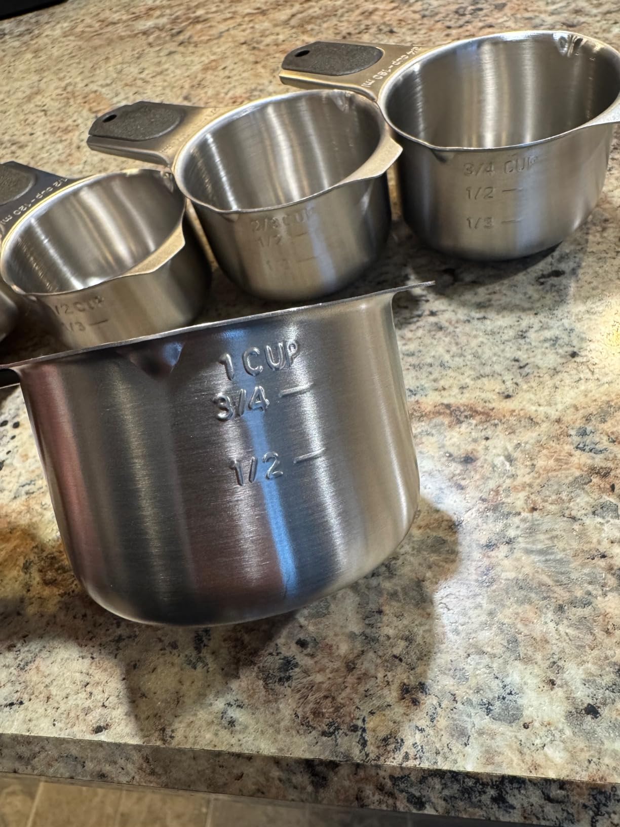 Spring Chef Magnetic Measuring Cups & Spoons Set, Patented, Strong N45 Magnets, Heavy Duty Stainless Steel Fits in Spice Jars for Baking & Cooking, BPA Free, Round Set of 15 with Leveler, Black customer photo 1