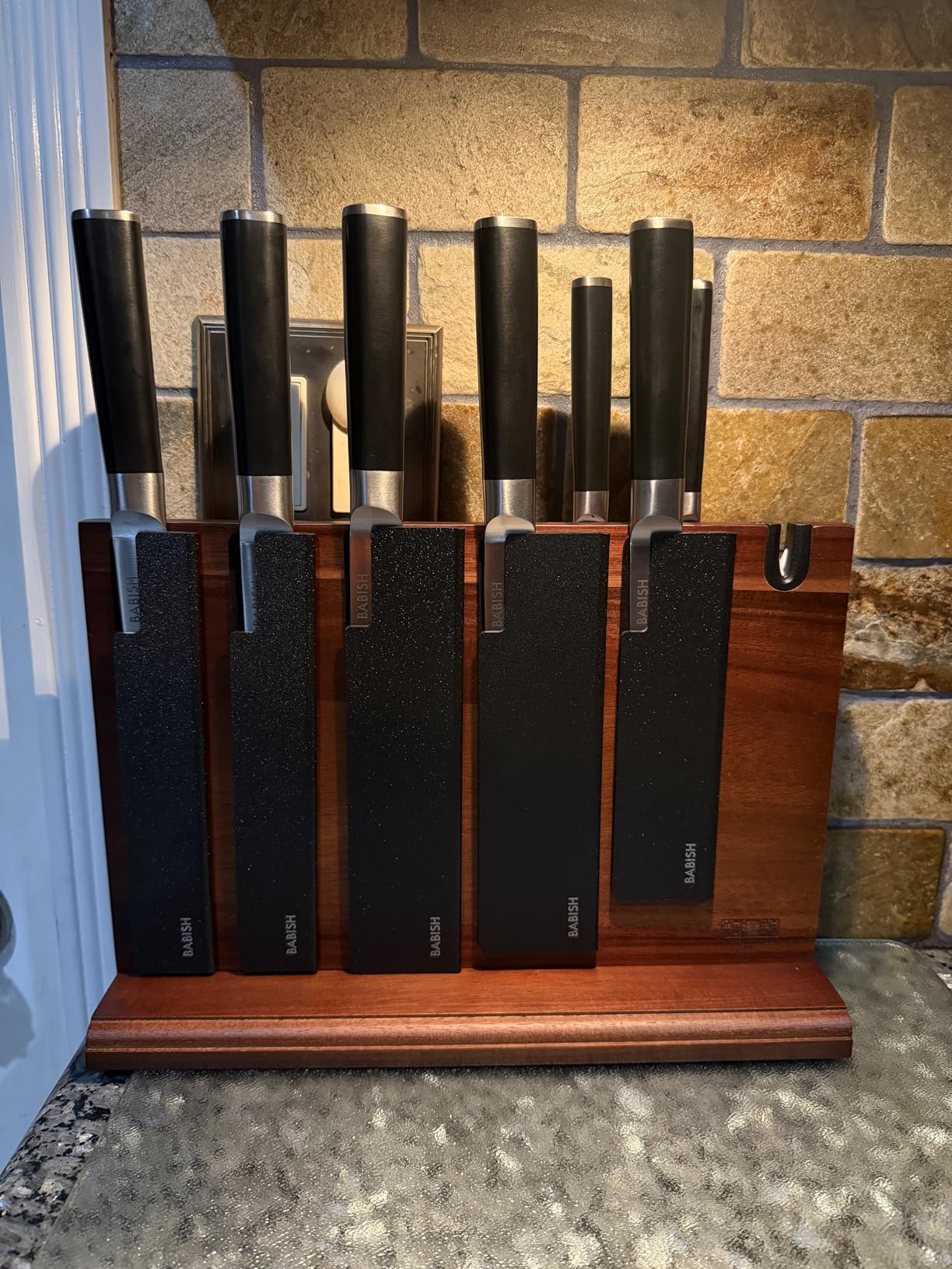 Babish 14-Piece Full Tang Forged Kitchen Knife Set - High-Carbon 1.4116 German Steel Cutlery with Protective Sheaths - Professional Chef Knife Set customer photo 1