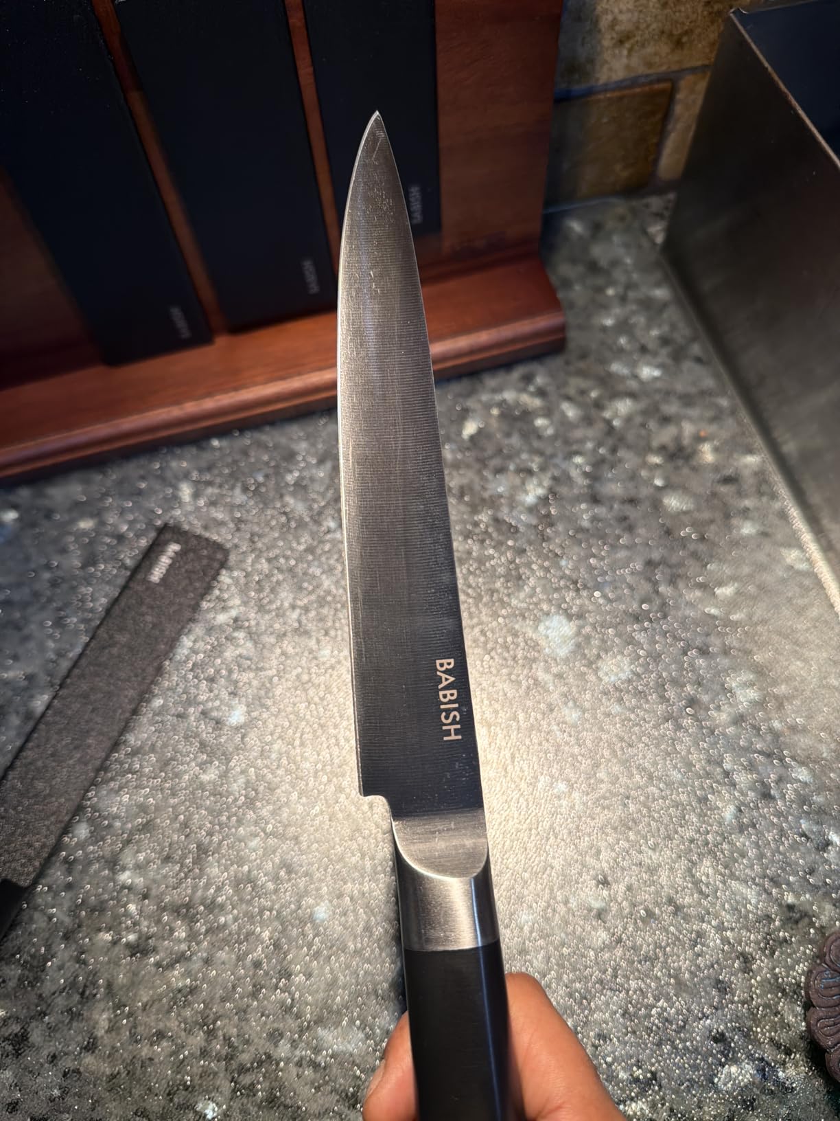 Babish 14-Piece Full Tang Forged Kitchen Knife Set - High-Carbon 1.4116 German Steel Cutlery with Protective Sheaths - Professional Chef Knife Set customer photo 2