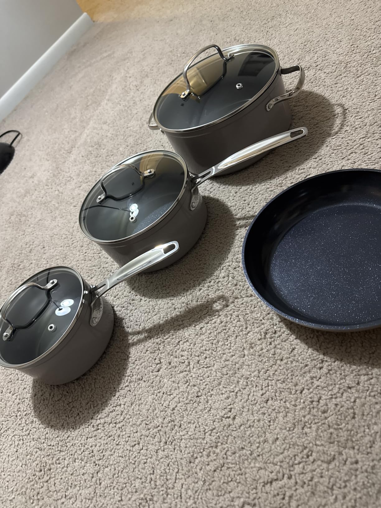 Nuwave Healthy Duralon Blue Ceramic Nonstick Cookware Set, PFAS Free customer photo 1