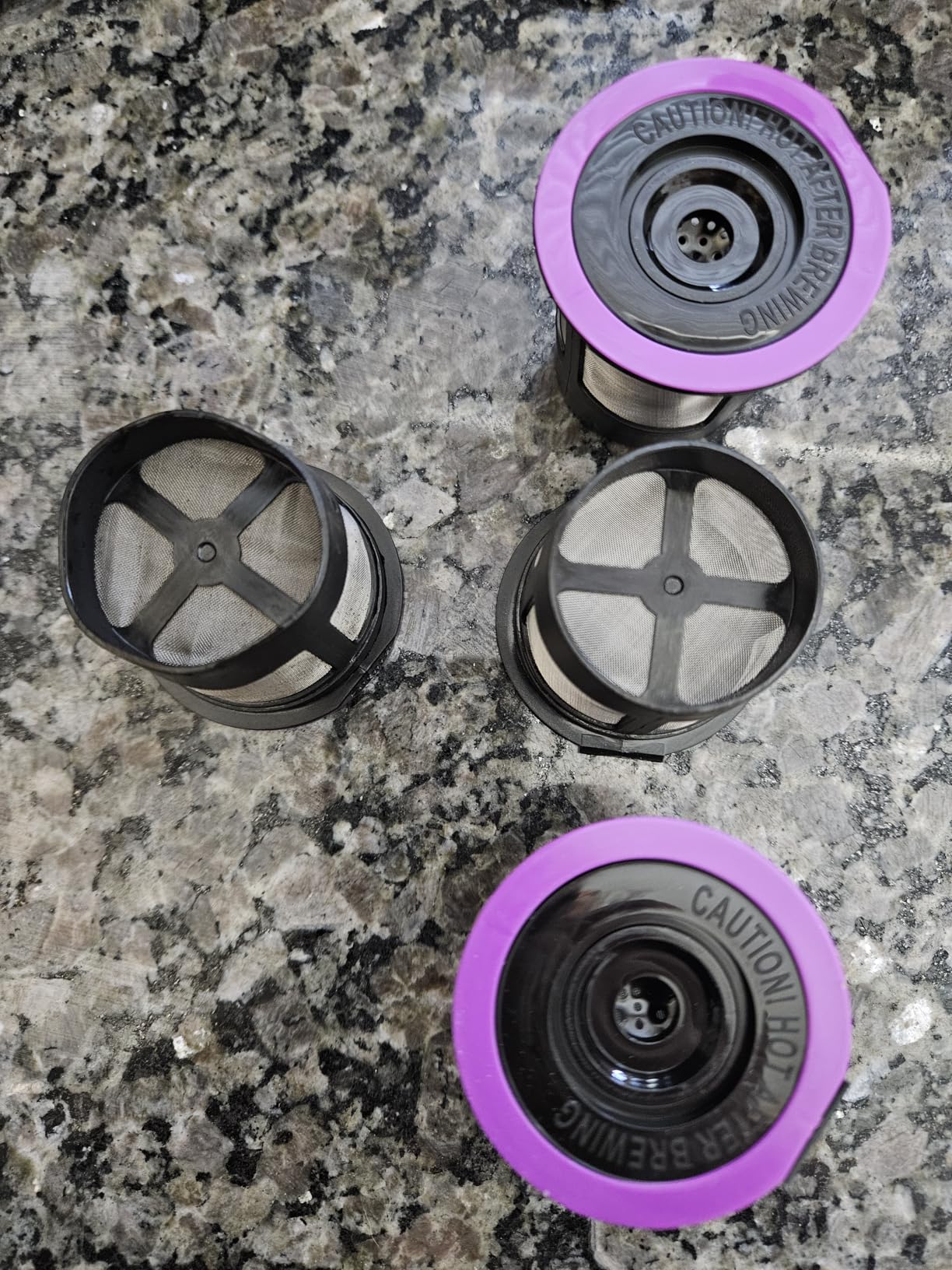 4 Black Reusable K Cups for Keurig Coffee Makers - Compatible with K-Express, K-Elite, K-Select, K-Classic, K-Mini, K-Compact customer photo 2