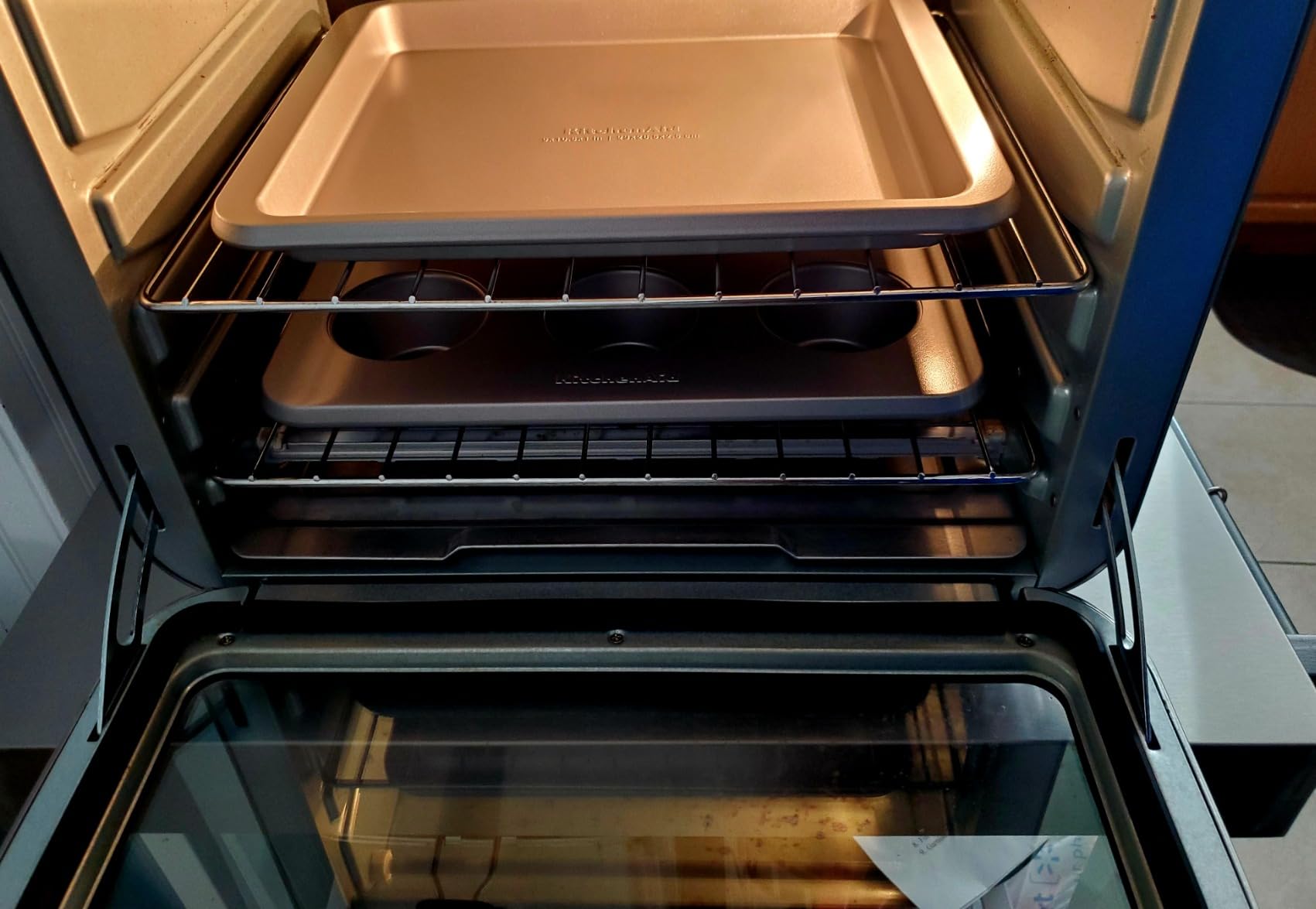 KitchenAid 9x13in Nonstick Aluminized Steel Baking Sheet, Contour Silver customer photo 2
