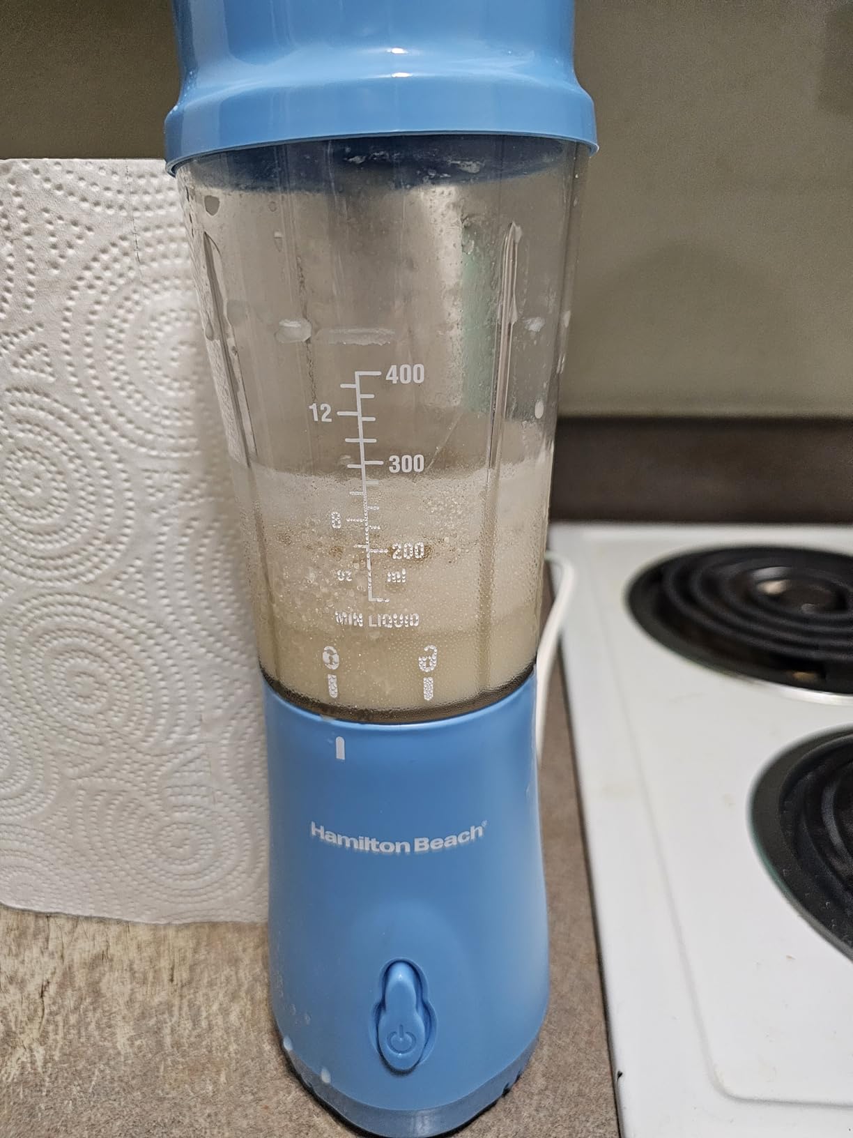 Hamilton Beach Portable Blender for Smoothies With 14 oz. Travel Jar | Blue | 51172G customer photo 1