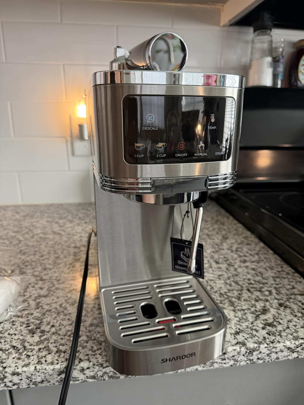 Coffee Grinder, Wancle Electric Coffee Grinder, Quiet Spice Grinder, One Touch Coffee Mill for Beans, Spices and More, with Clean Brush, Stainless Steel, 120V customer photo 1