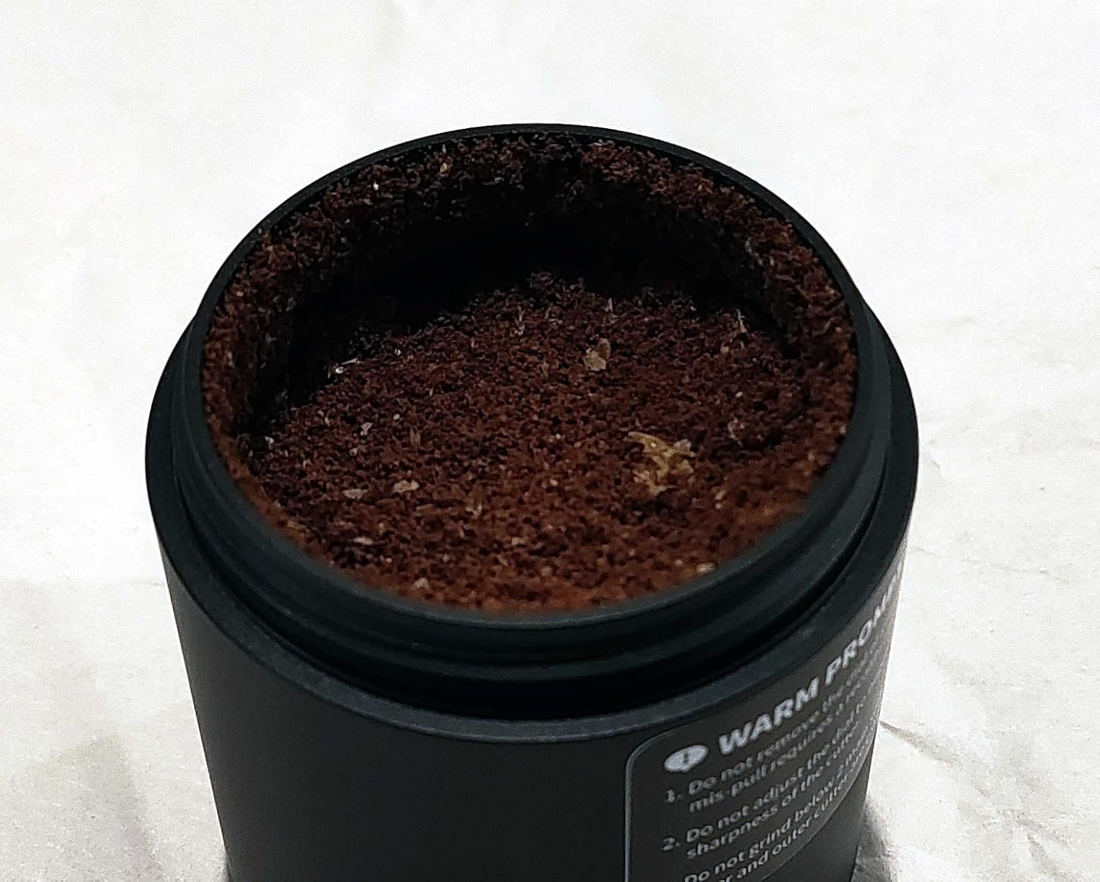 MAVO Manual Coffee Grinder, Phantox Pro Burr Coffee Grinder, Professional 45mm Stainless Steel Grinding Core, Capacity 30g, 120 Clicks Adjustment, Hand Coffee Grinder for Espresso, Pour Over, Black customer photo 1