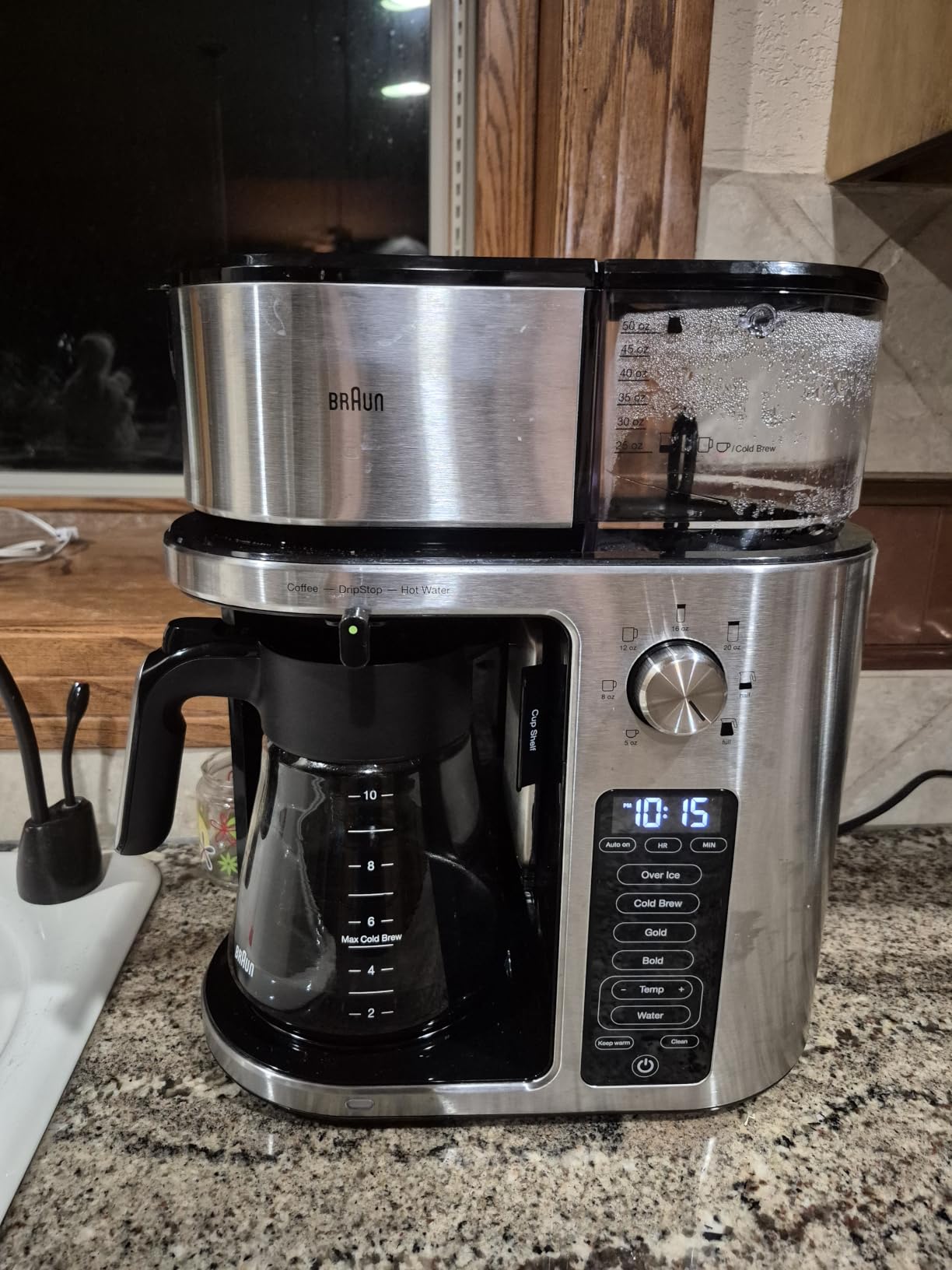 Braun MultiServe Plus 10-Cup Drip Coffee Maker, Auto Start, Cold Brew | Brew Customization, 7 Brewing Sizes, Pod Free Design, Warming Plate, Dedicated Hot Water Dispenser, FastBrew customer photo 1
