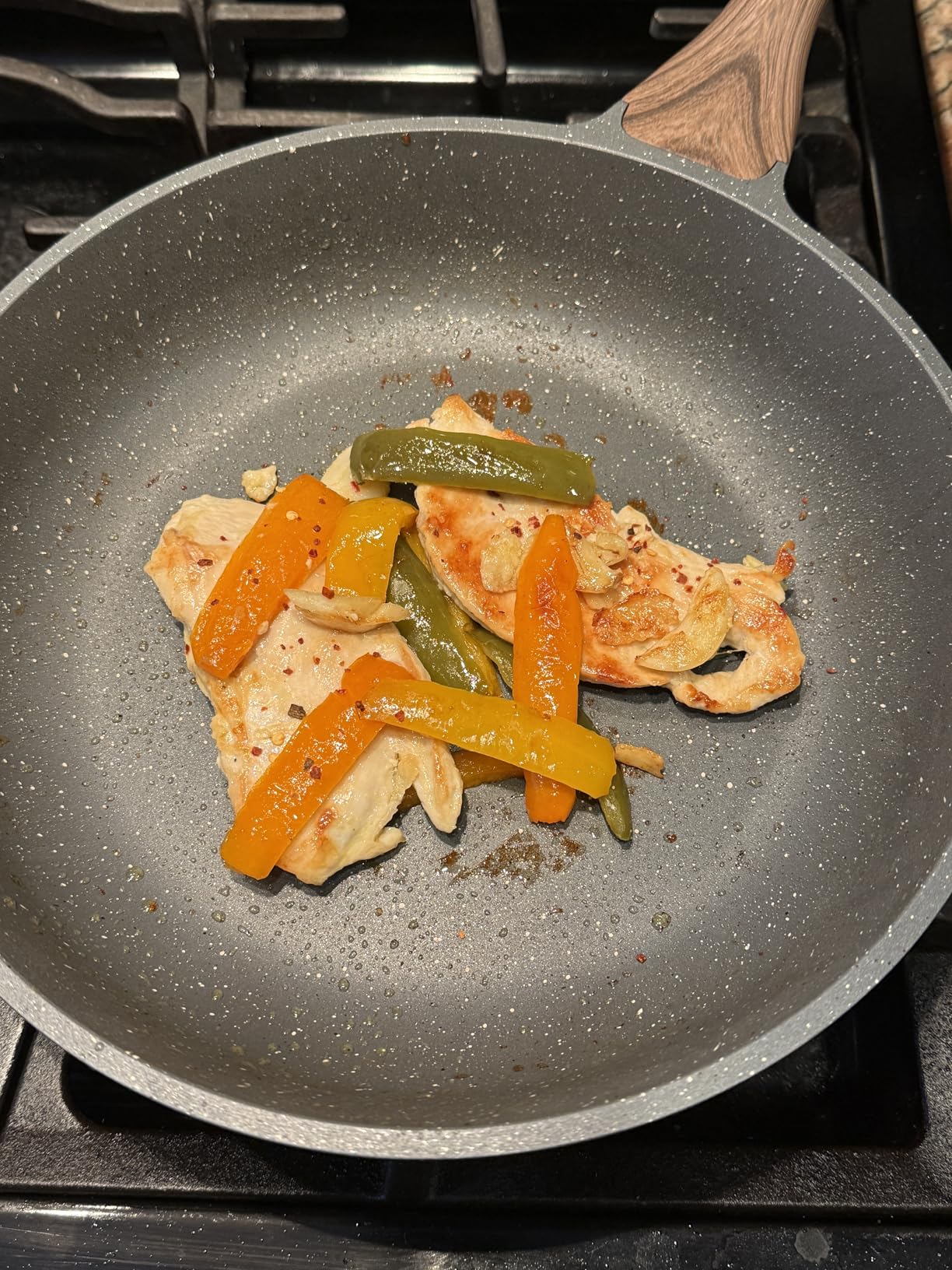 SENSARTE Nonstick Ceramic Frying Pan with Lid 8/9.5/10/11/12.5 Inch Omelet Pan Skillet, Free of Intentionally Added PFAS/PTFE Non-toxic Chef's Pan Induction Compatible Pan, Heat Resistant Handle customer photo 2