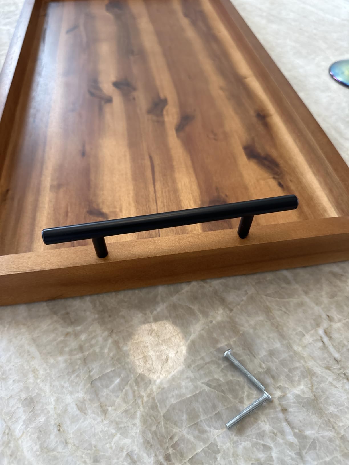 TIDITA Acacia 36 Inch Large Charcuterie Boards for Party with Cheese Knife Set of 4 - Acacia Wood Serving Tray with Handles, Long Charcuterie Board, Wooden Cheese Board customer photo 2