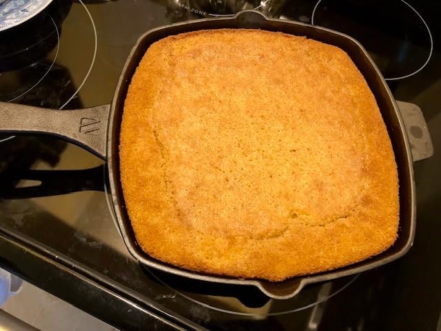 Northriver Casting 10.5 Inch Cast Iron Square Grill Pan with Tempered Glass Lid, Heavy Steak & Bacon Pans for Stove Tops customer photo 1