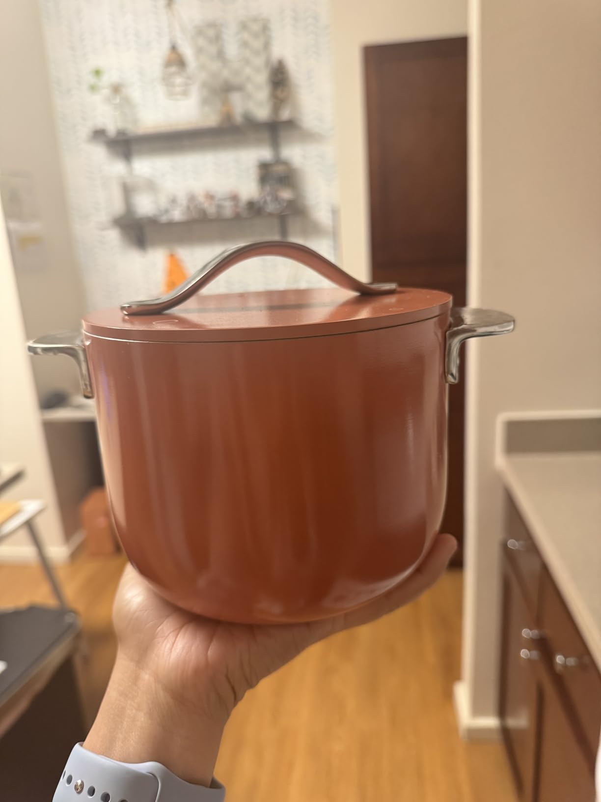 Petite Cooker, 2 qt Ceramic-Coated Pot | Free From Forever Chemicals, Perfect for Rice, Grains, or Sauces, Cream customer photo 1