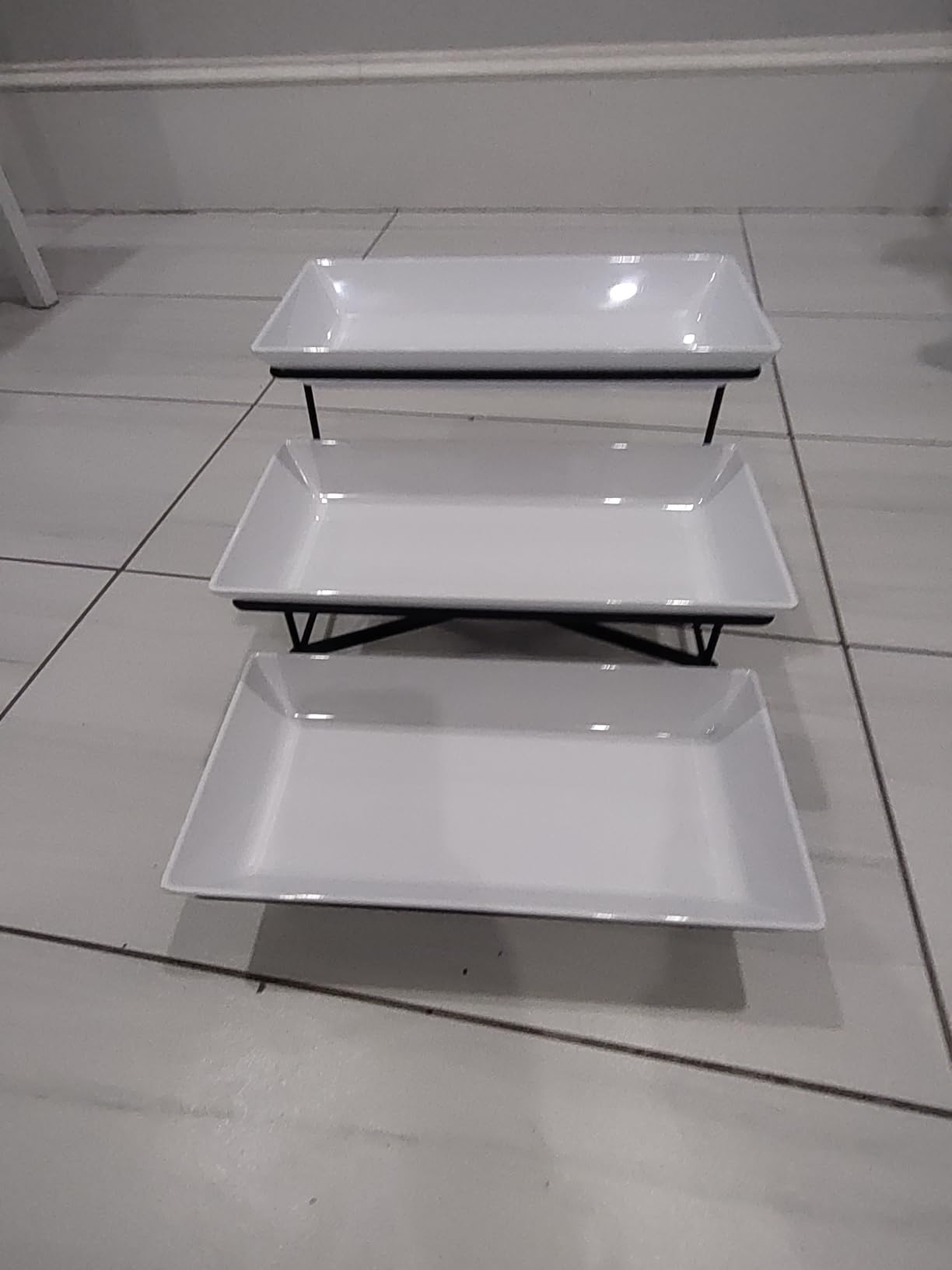 Mfacoy 3 Tier Serving Tray Set, 12