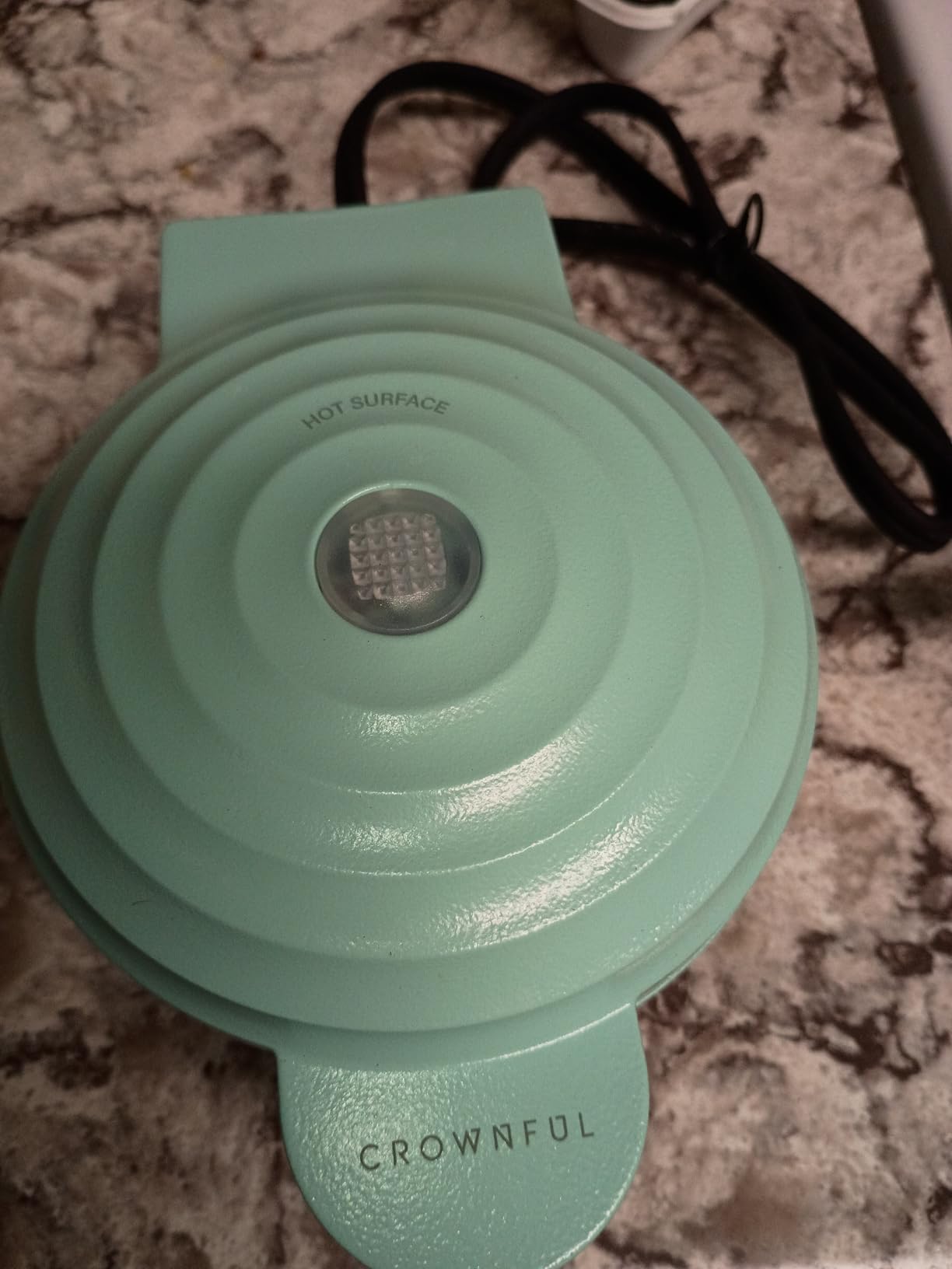 CROWNFUL Mini Waffle Maker, 4