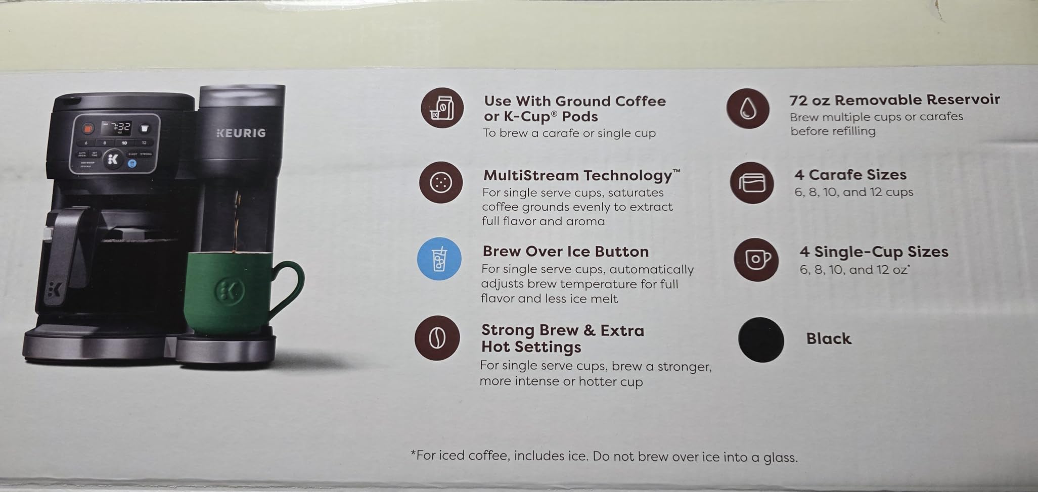Keurig K-Duo Hot & Iced Single Serve & Carafe Coffee Maker, MultiStream Technology, 72oz Reservoir (Gen 2) customer photo 2